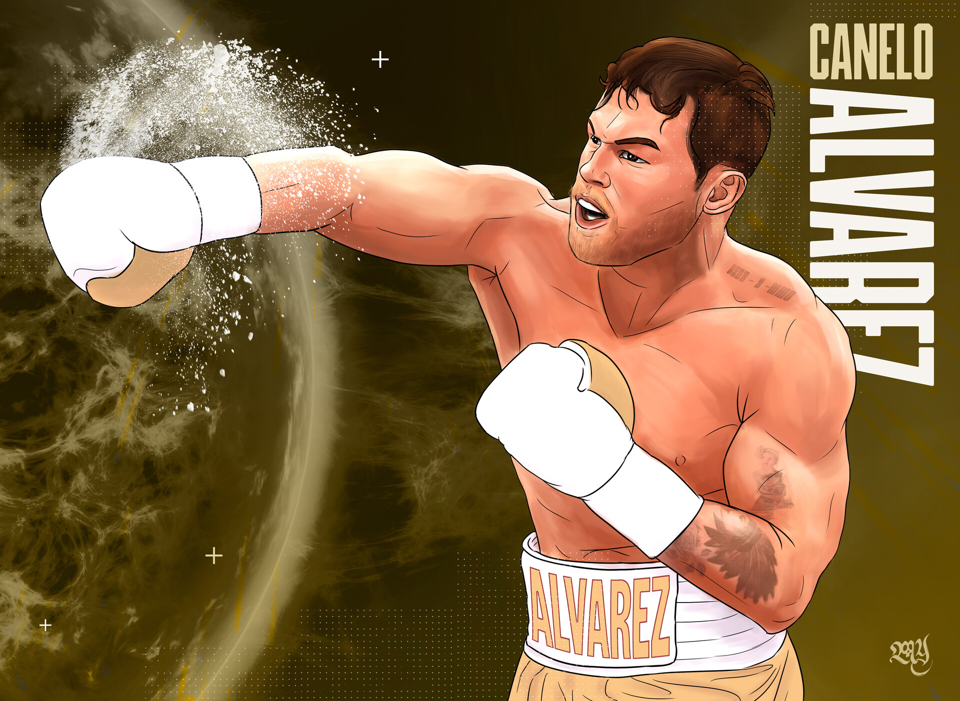 Boxing illustration- Canelo Alvarez fan art
