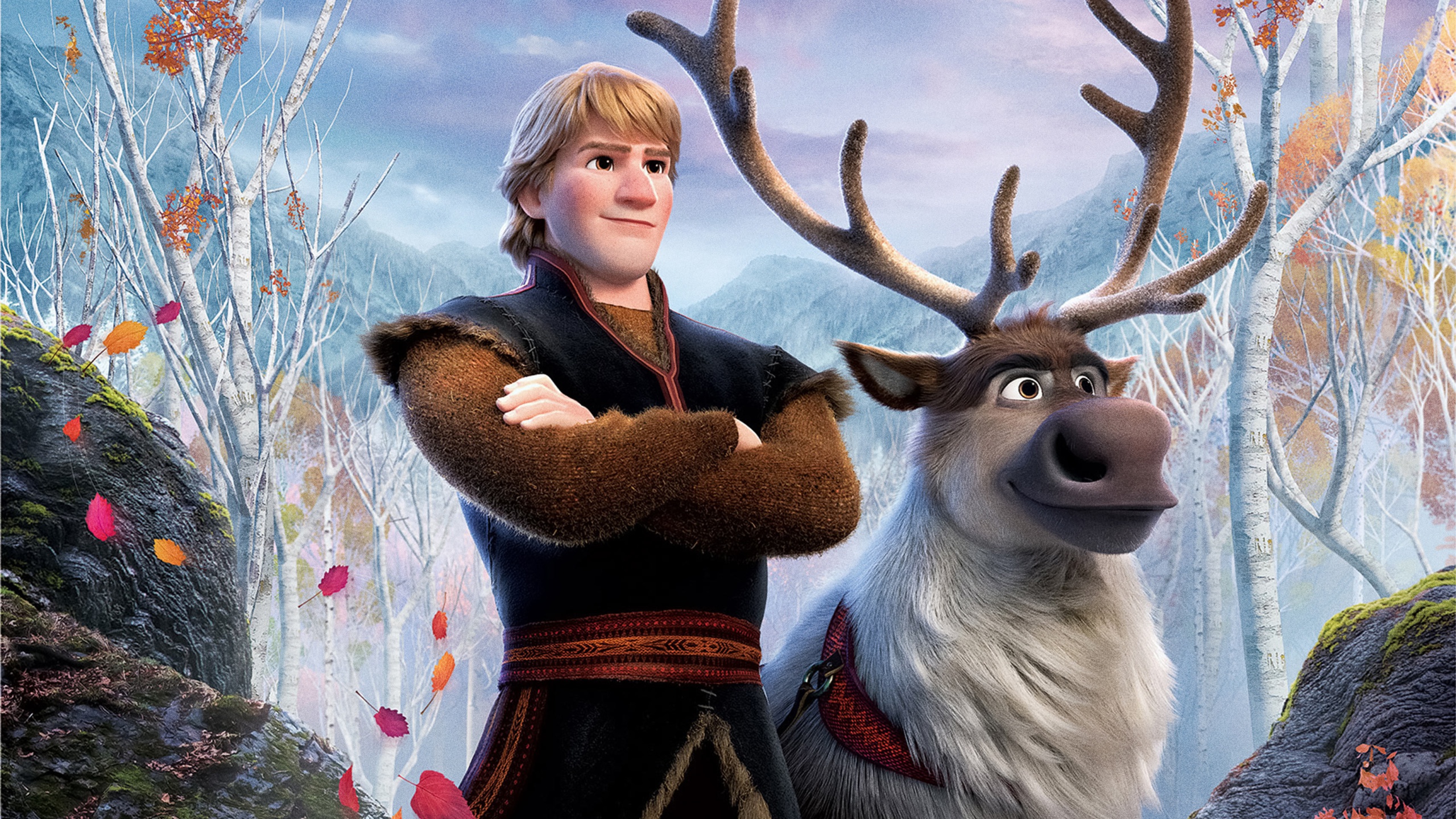 Wallpaper cartoon, cartoon, Frozen, Kristoff, Kristoff, Cold heart 2, Frozen 2 for mobile and desktop, section фильмы, resolution 2560x1440
