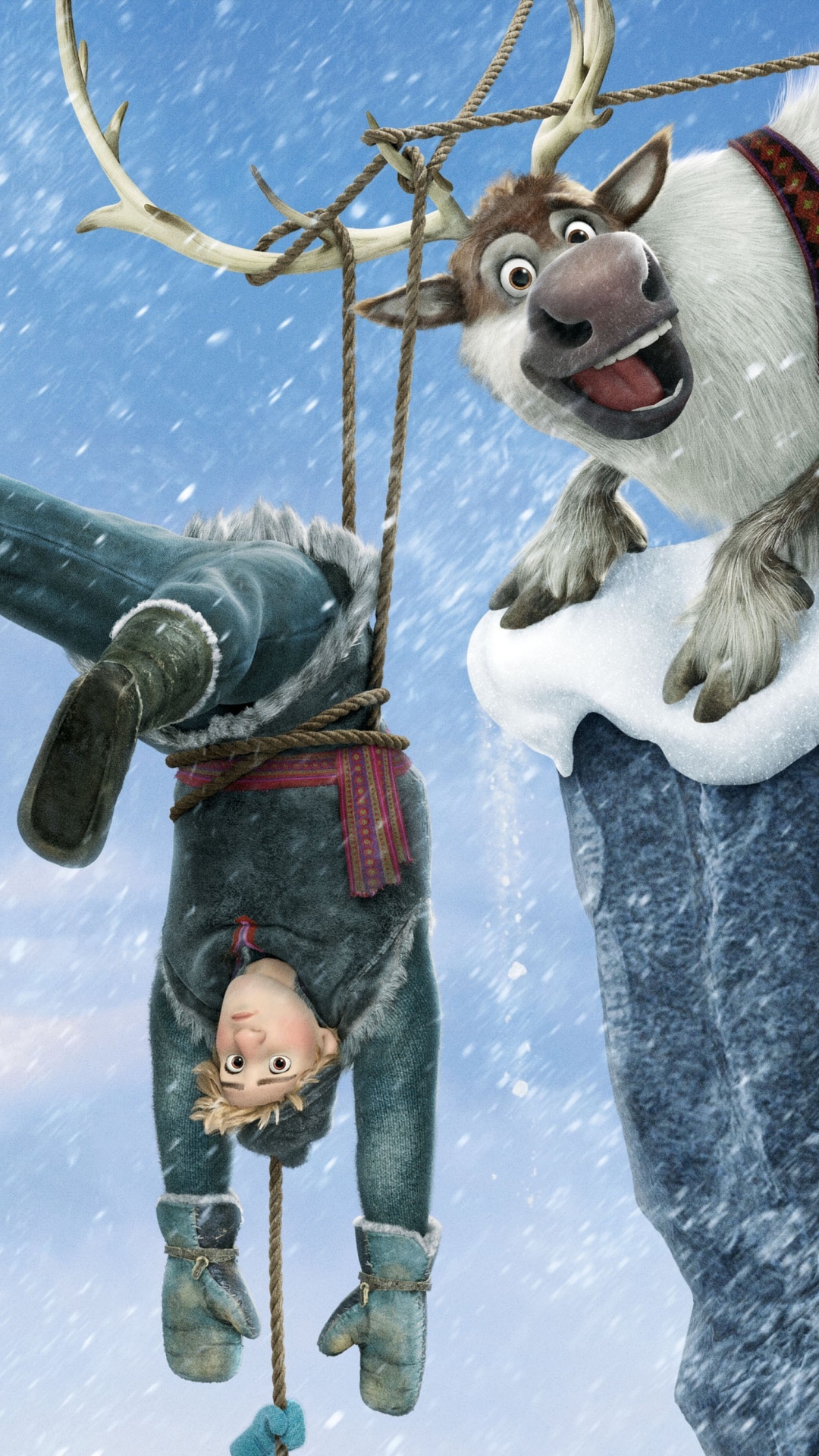 Phone wallpaper: Kristoff (Frozen), Movie, Frozen, Sven (Frozen) 1242717