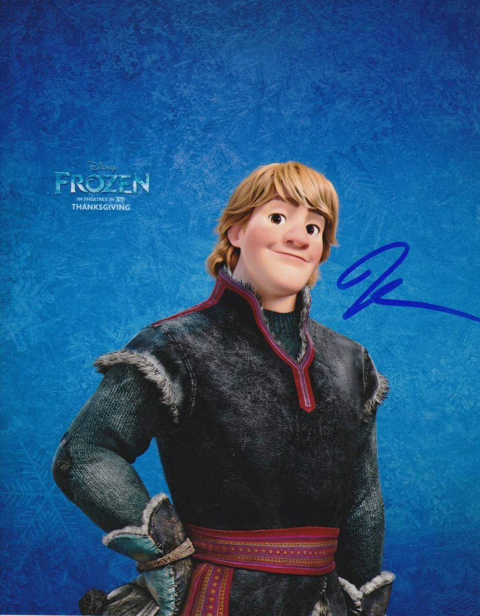 Jonathan Groff signed Kristoff Frozen 8x10 photo