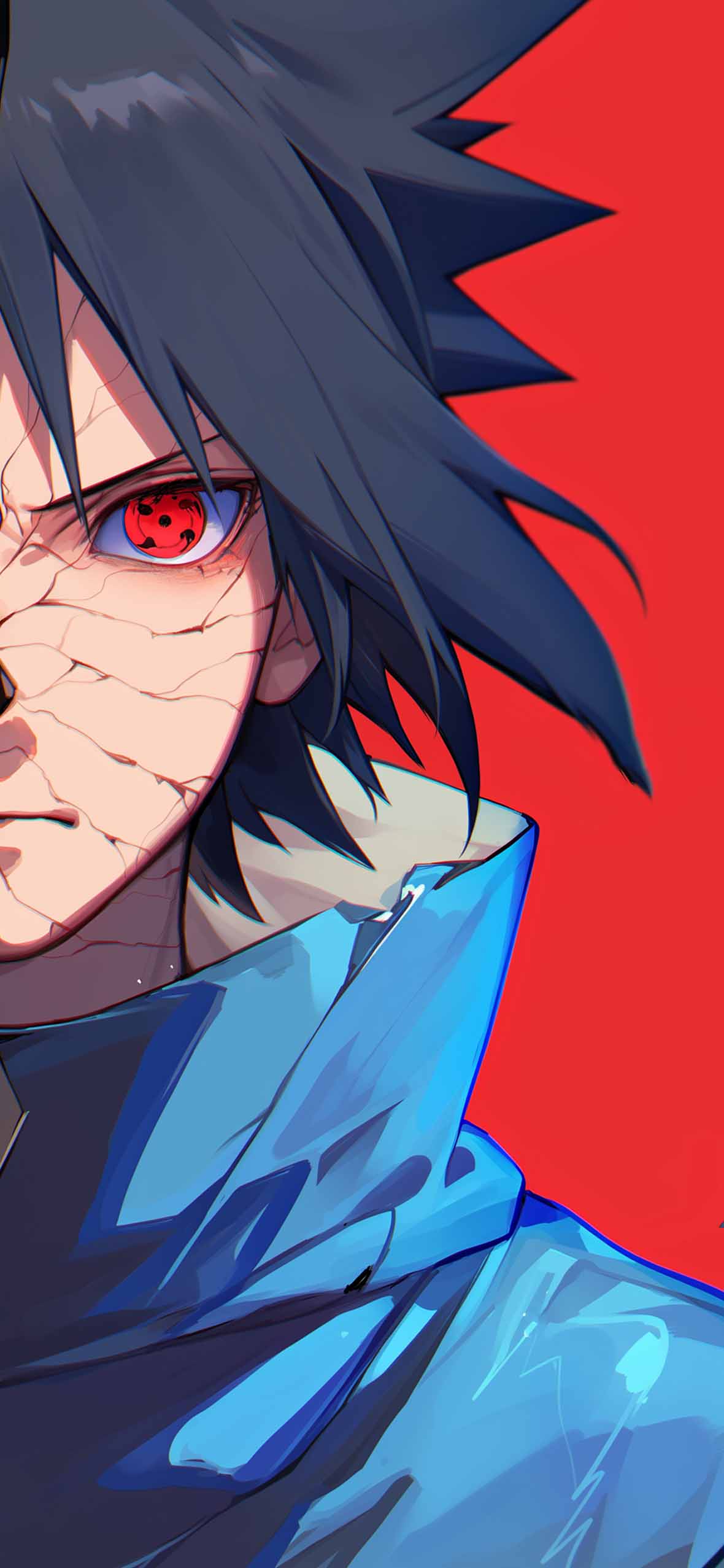 Sasuke Uchiha Dual Form Matching Wallpaper
