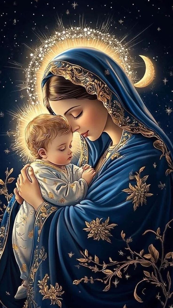 Быстрое сохранение. Mother mary image, Jesus and mary picture, Mother mary picture