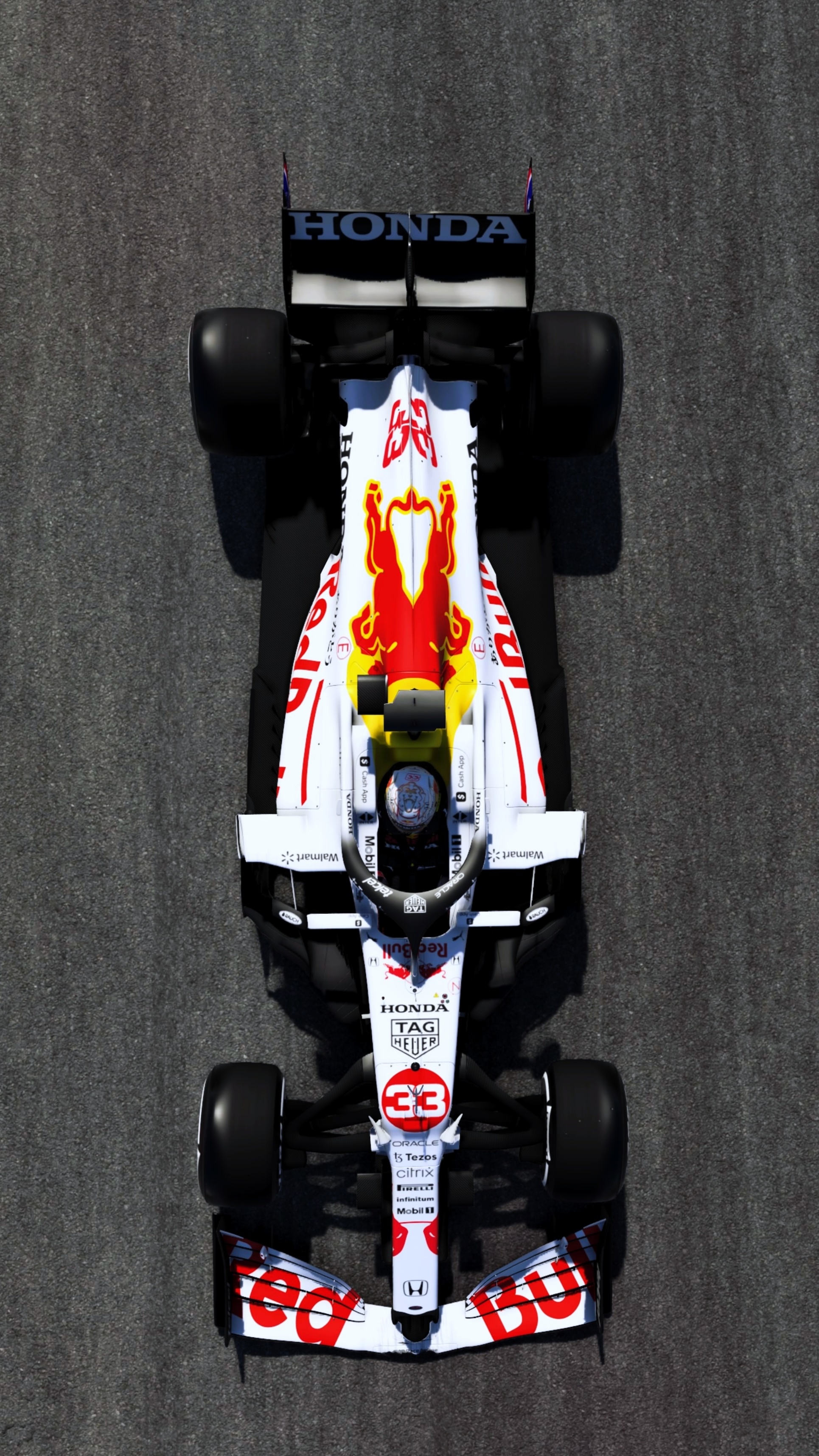 Couldn't find a good phone background of the white Red Bull livery so I made one