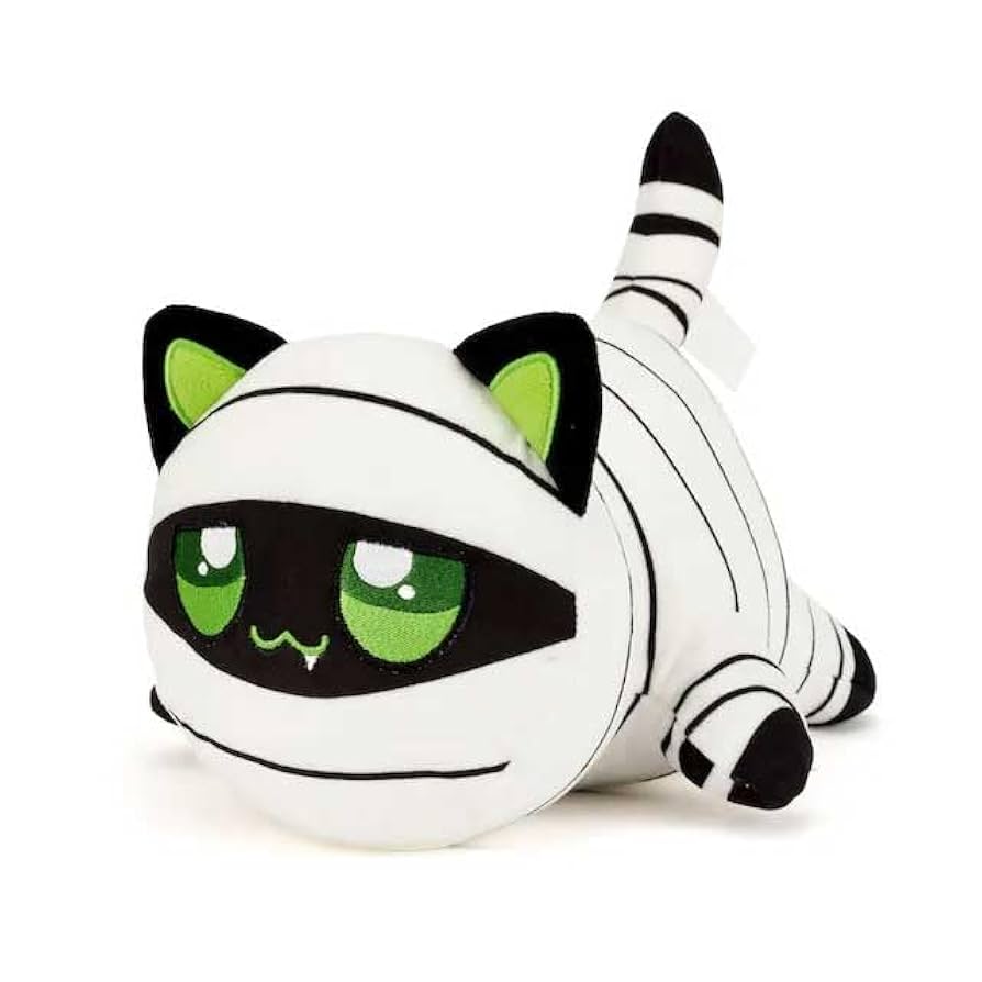 DUUGER Halloween Mummy Memeow Stuffed Animal Cat Plush Pillow for Kids Birthday Plush Figures Toys with Collection ＆ Decoration, Toys & Games