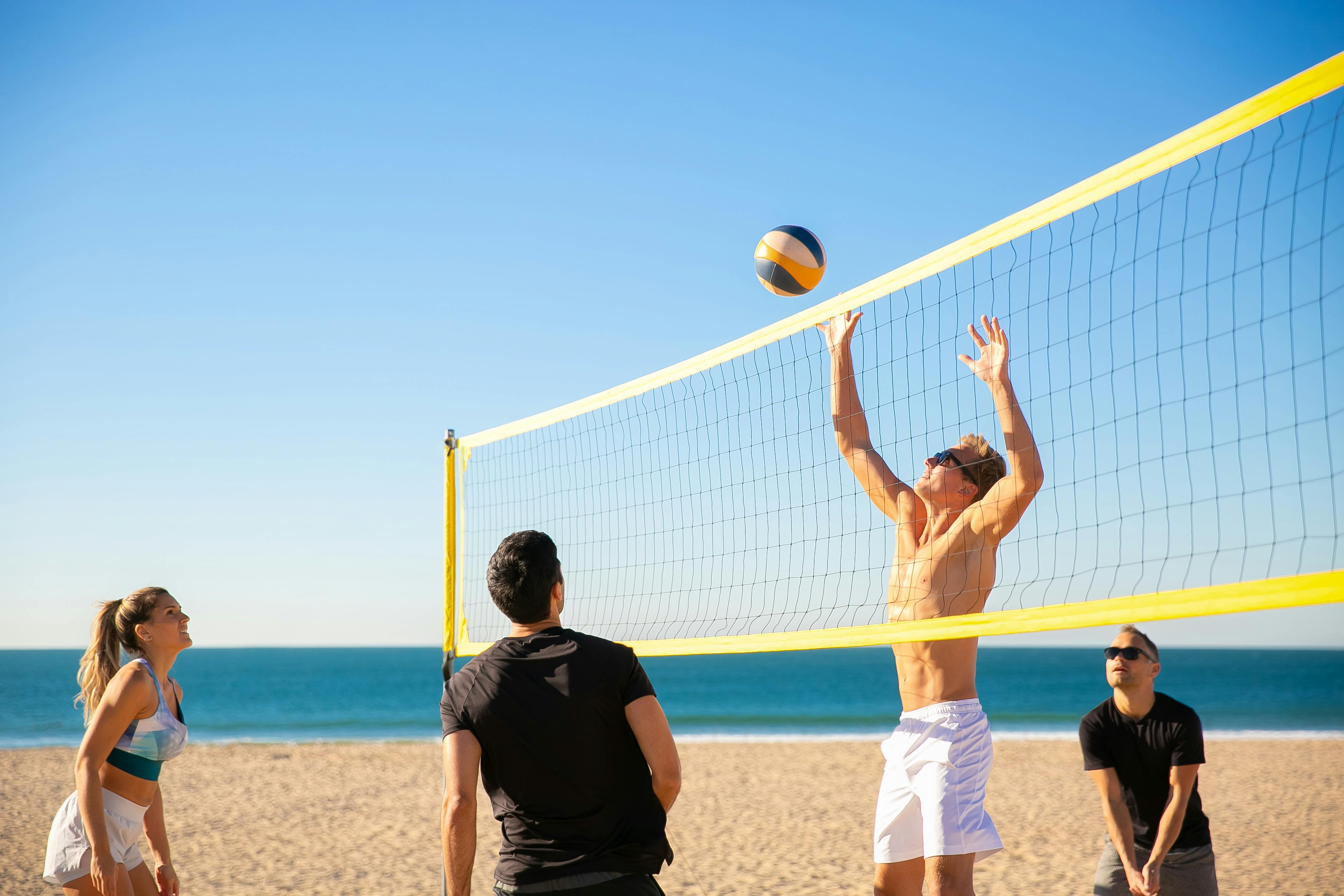 People Playing Volleyball · Free