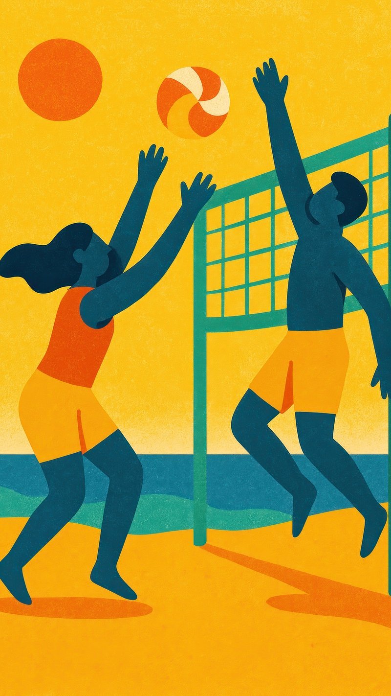 Volleyball Beach Image Wallpaper