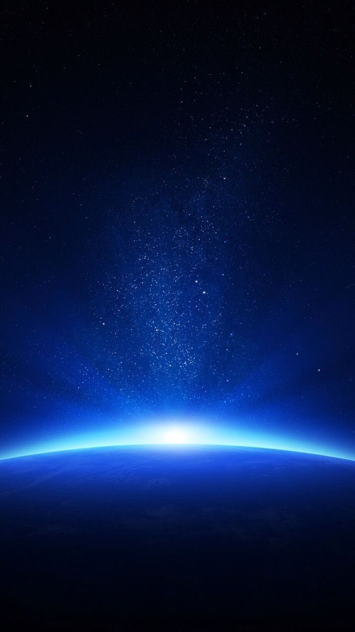 Black and Blue Galaxy Wallpaper