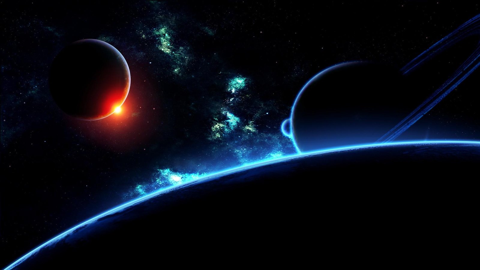 Universe Galaxy Stars Flash Fire Light Wallpaper. Free Down