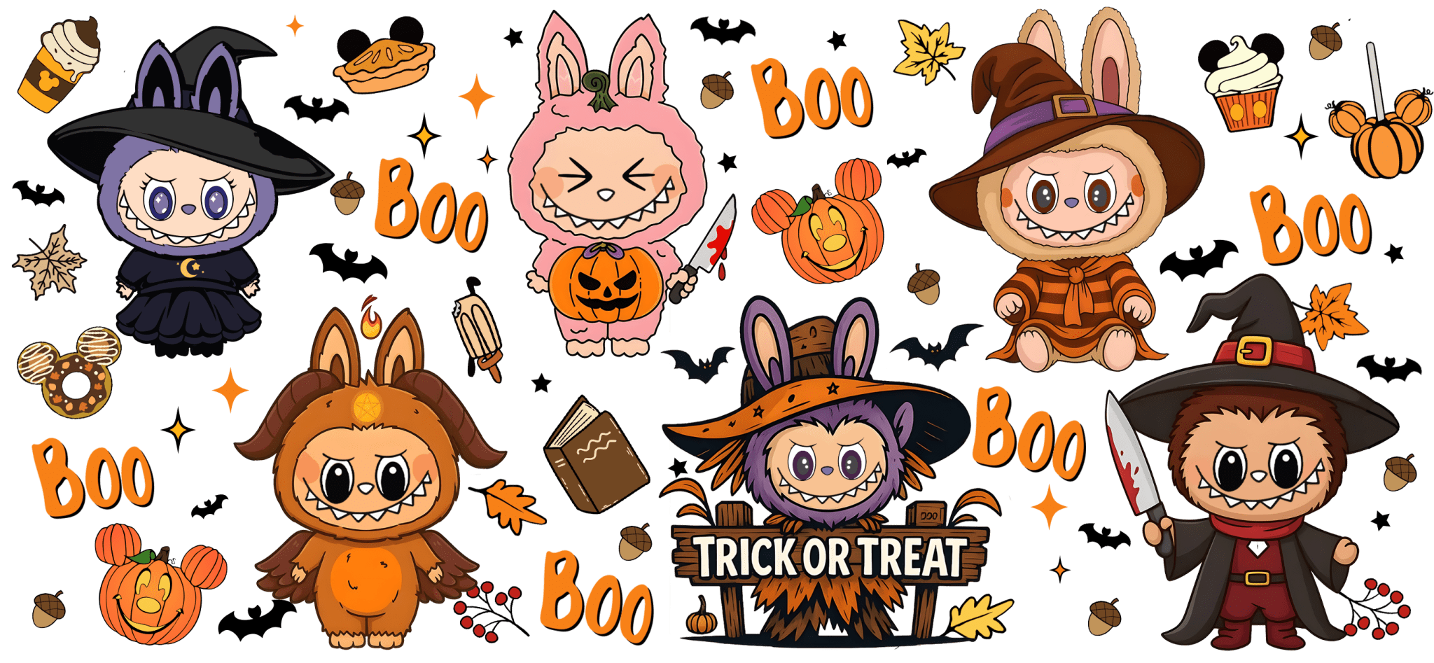 UV43 Halloween UV DTF Cup Wrap