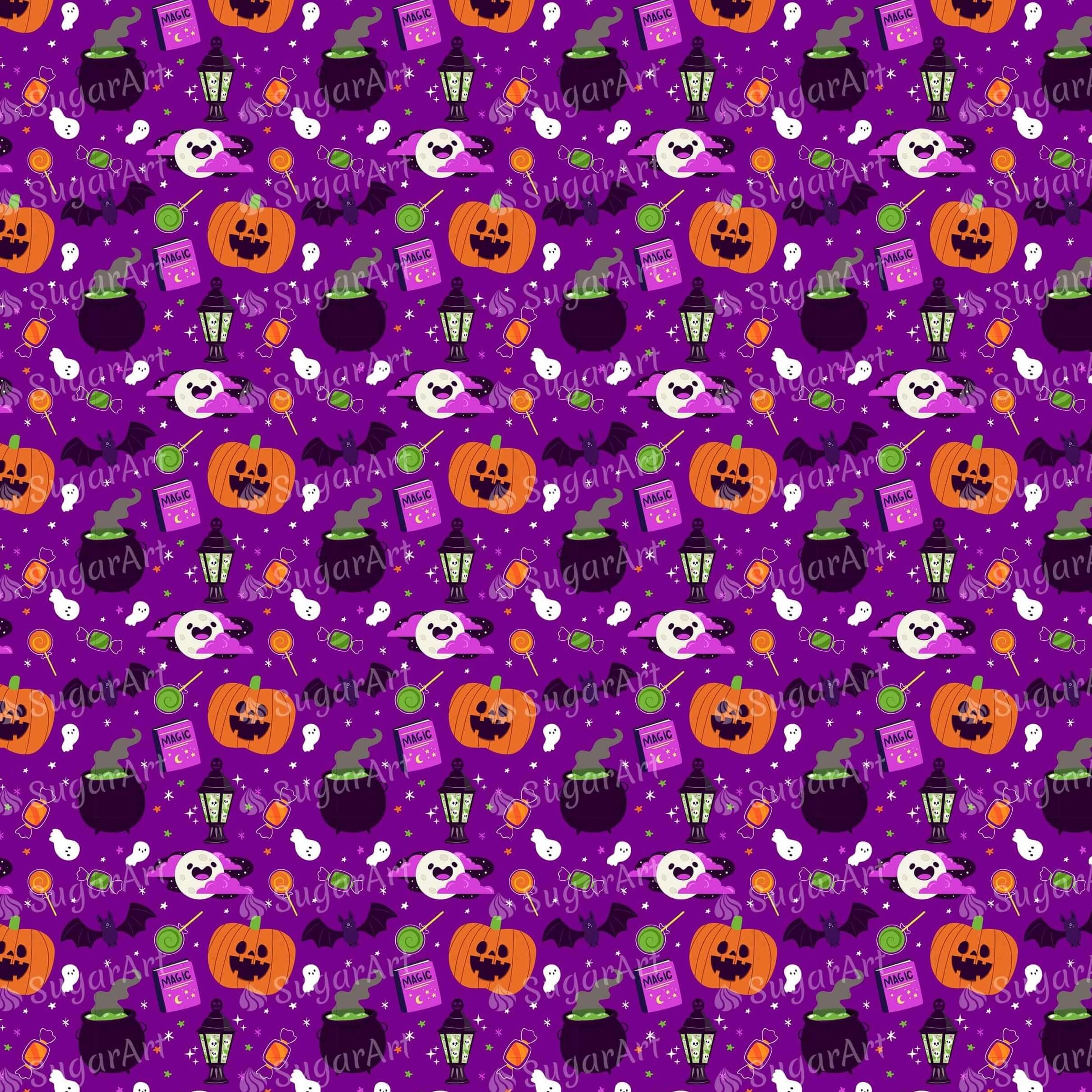 Purple Halloween Background