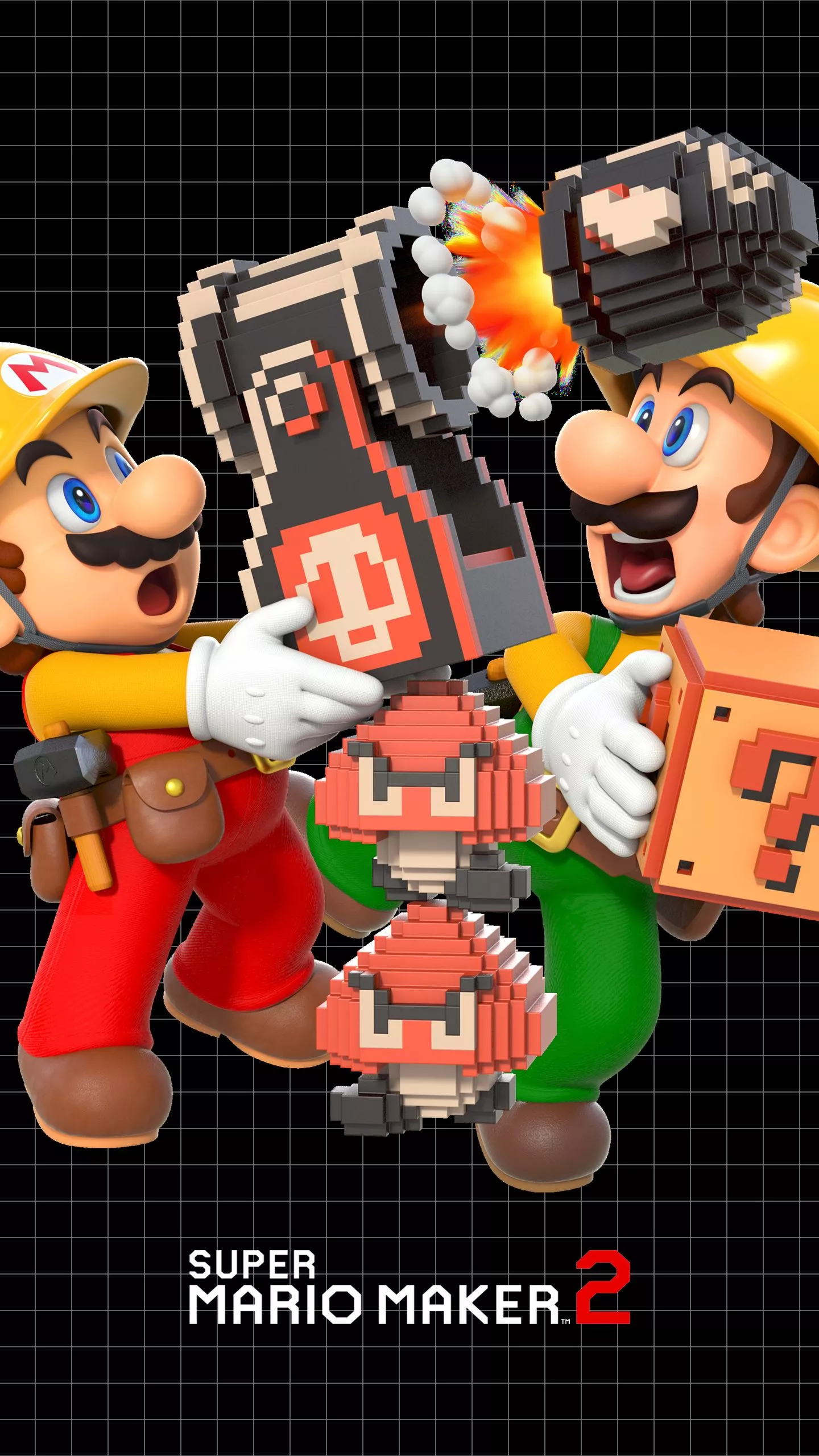 Super Mario Maker 2 Super Mario Bros Version 2 Wallpaper with Monocle