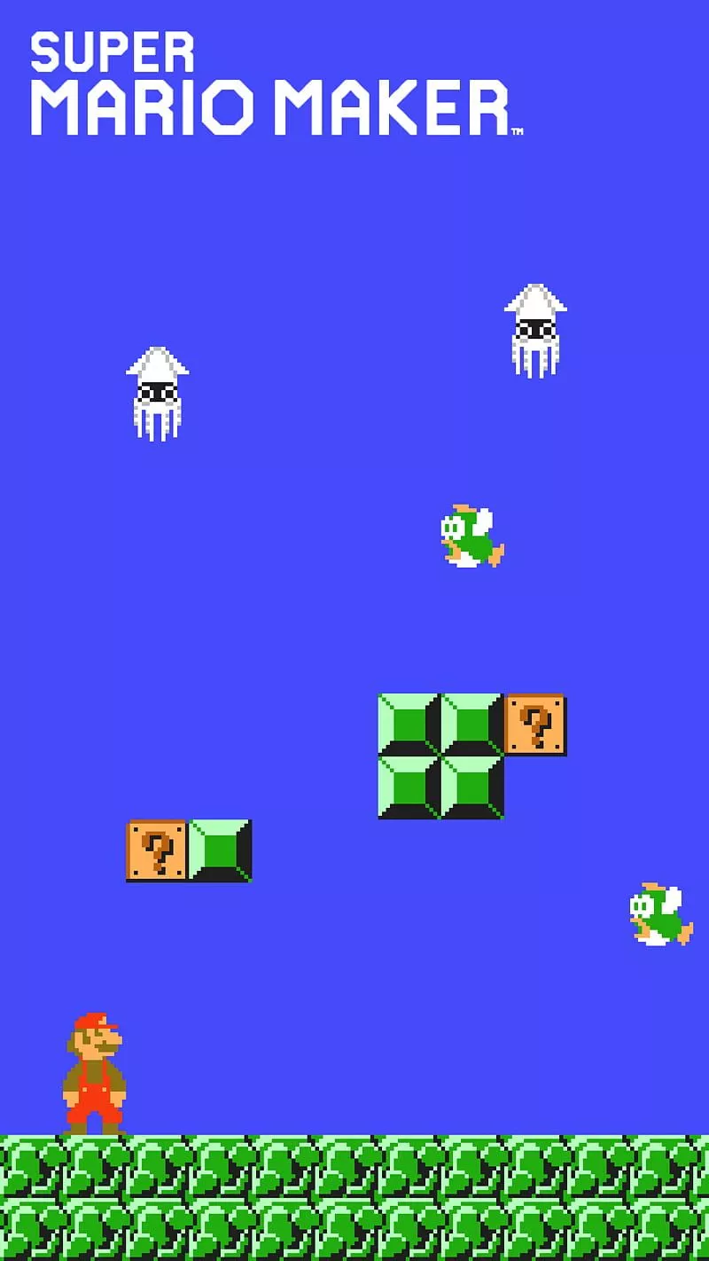 Super Mario Maker, platformer, HD phone wallpaper