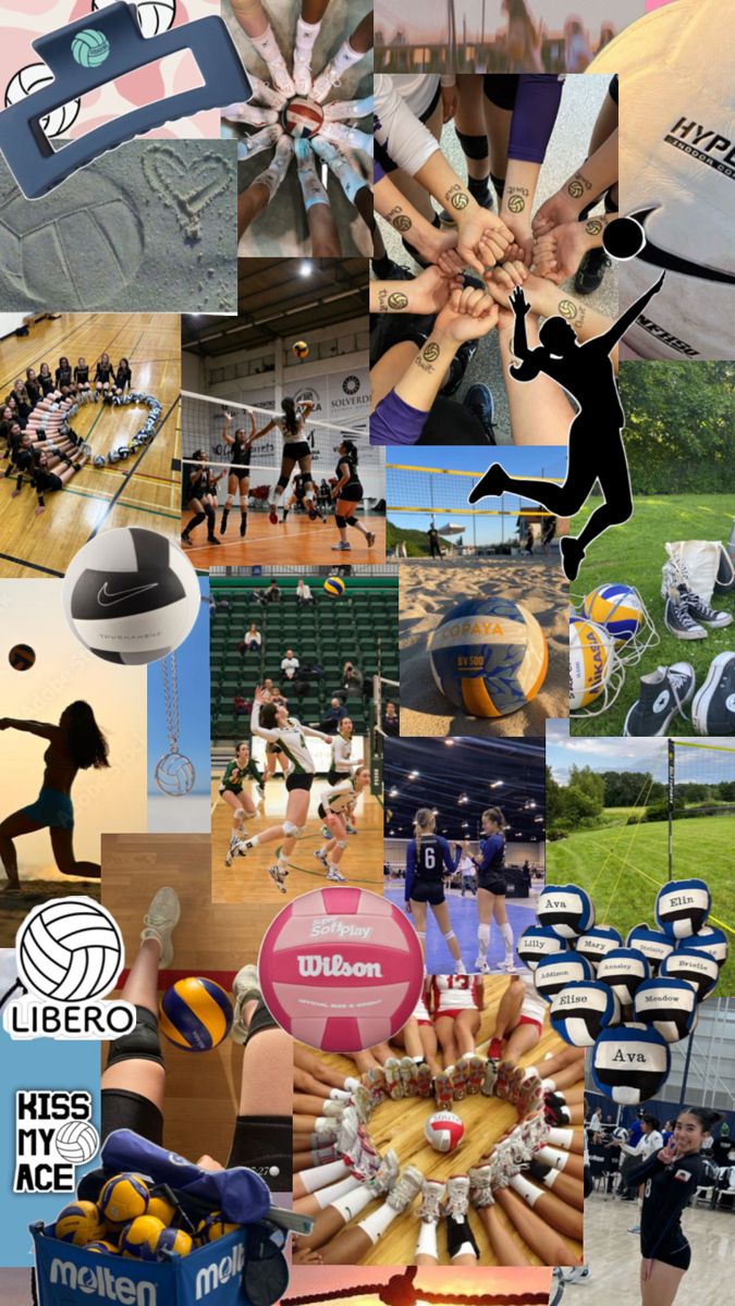 volleyball collage. Volleyball