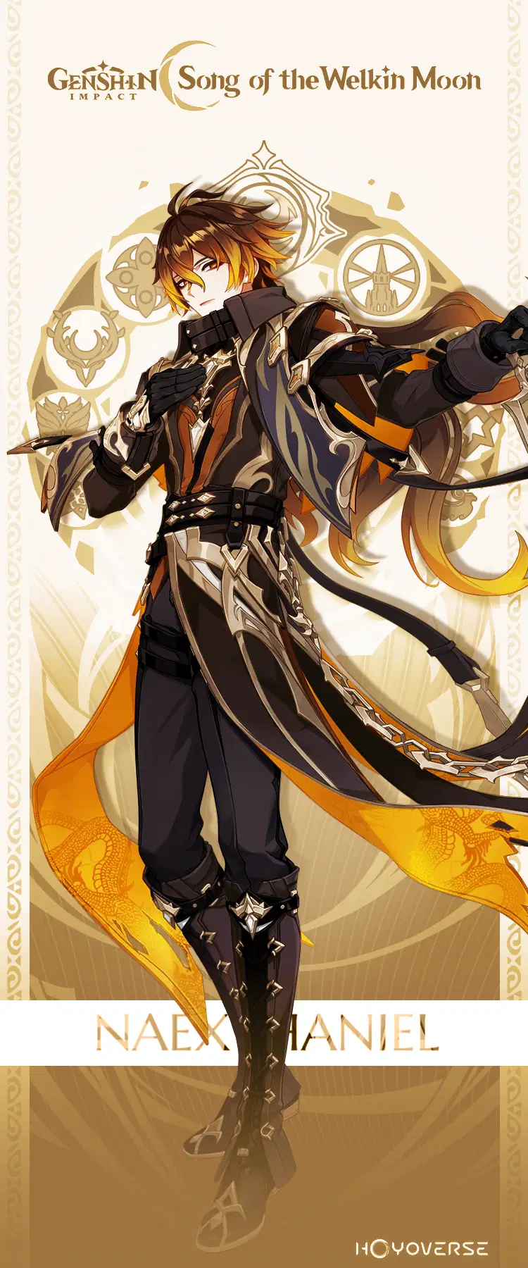 Flins with Zhongli's color palette Genshin Impact