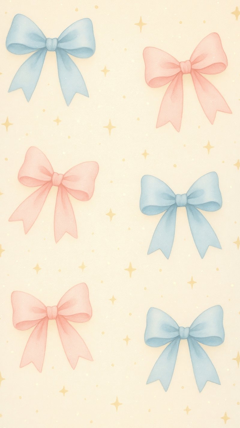 Coquette Blue Bow Image Wallpaper