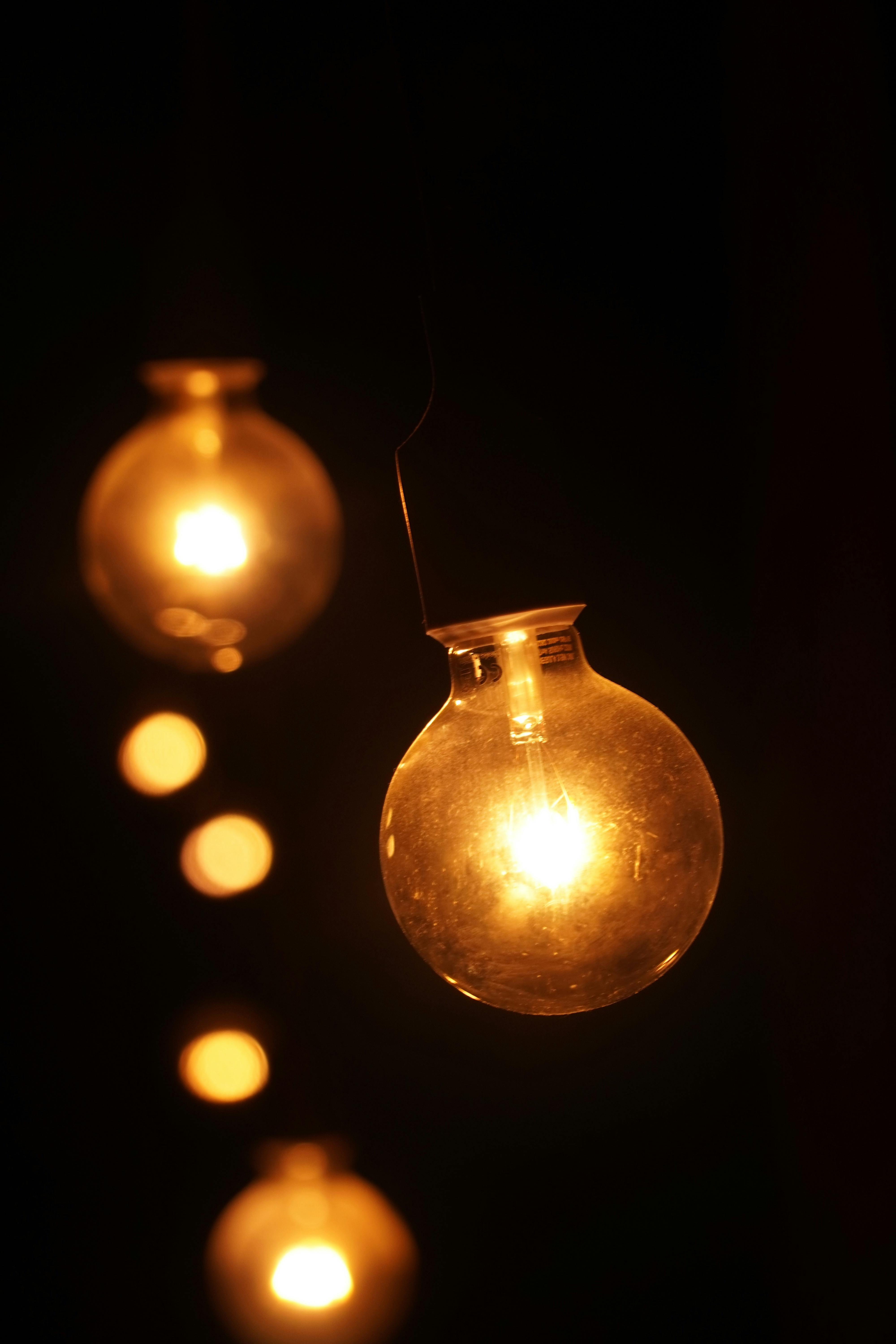 Close Up Photo Of Incandescent Light Bulb · Free