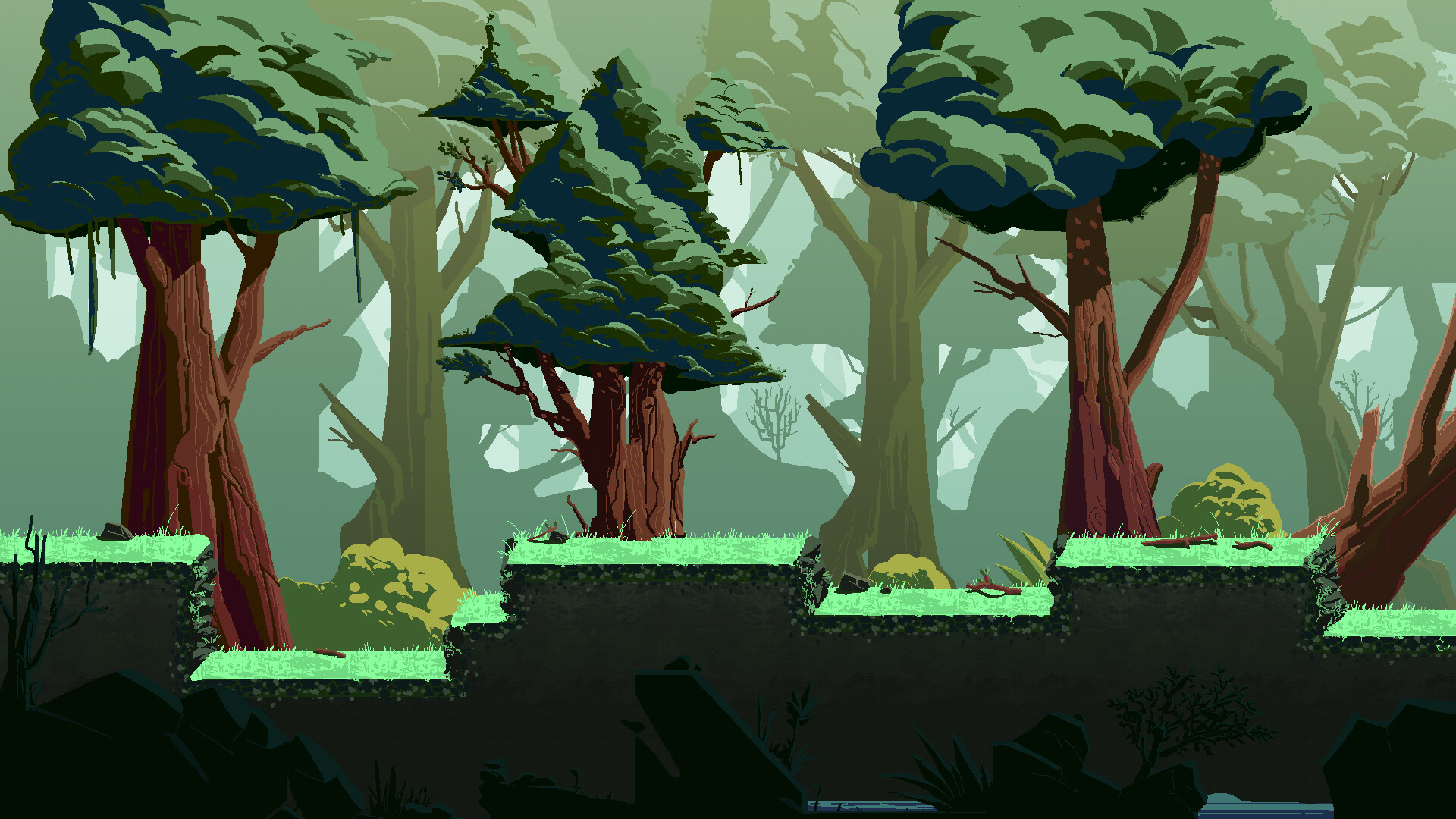 Forest Pixel Art Environment