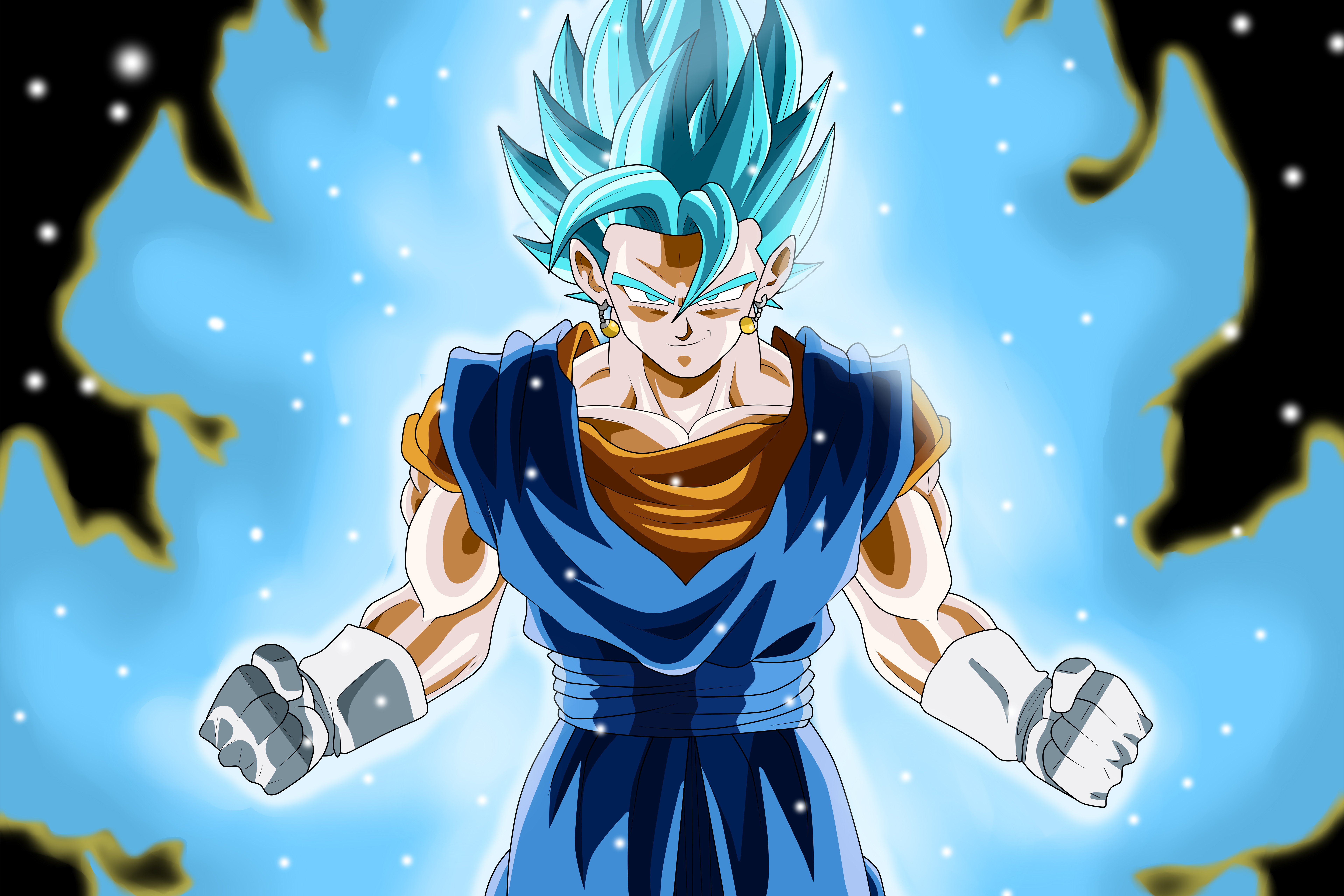 Vegito / Vegetto from Dragon Ball Super Anime Wallpaper 8k for Desktop