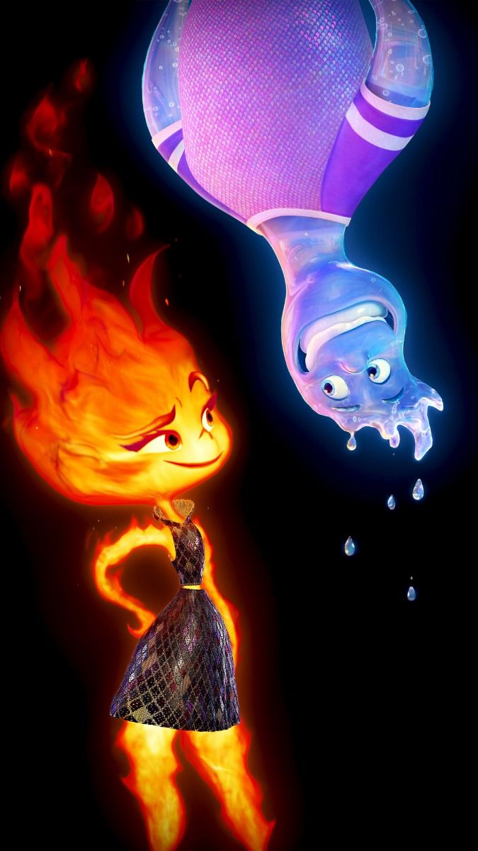 Elemental Pixar movies Wallpaper