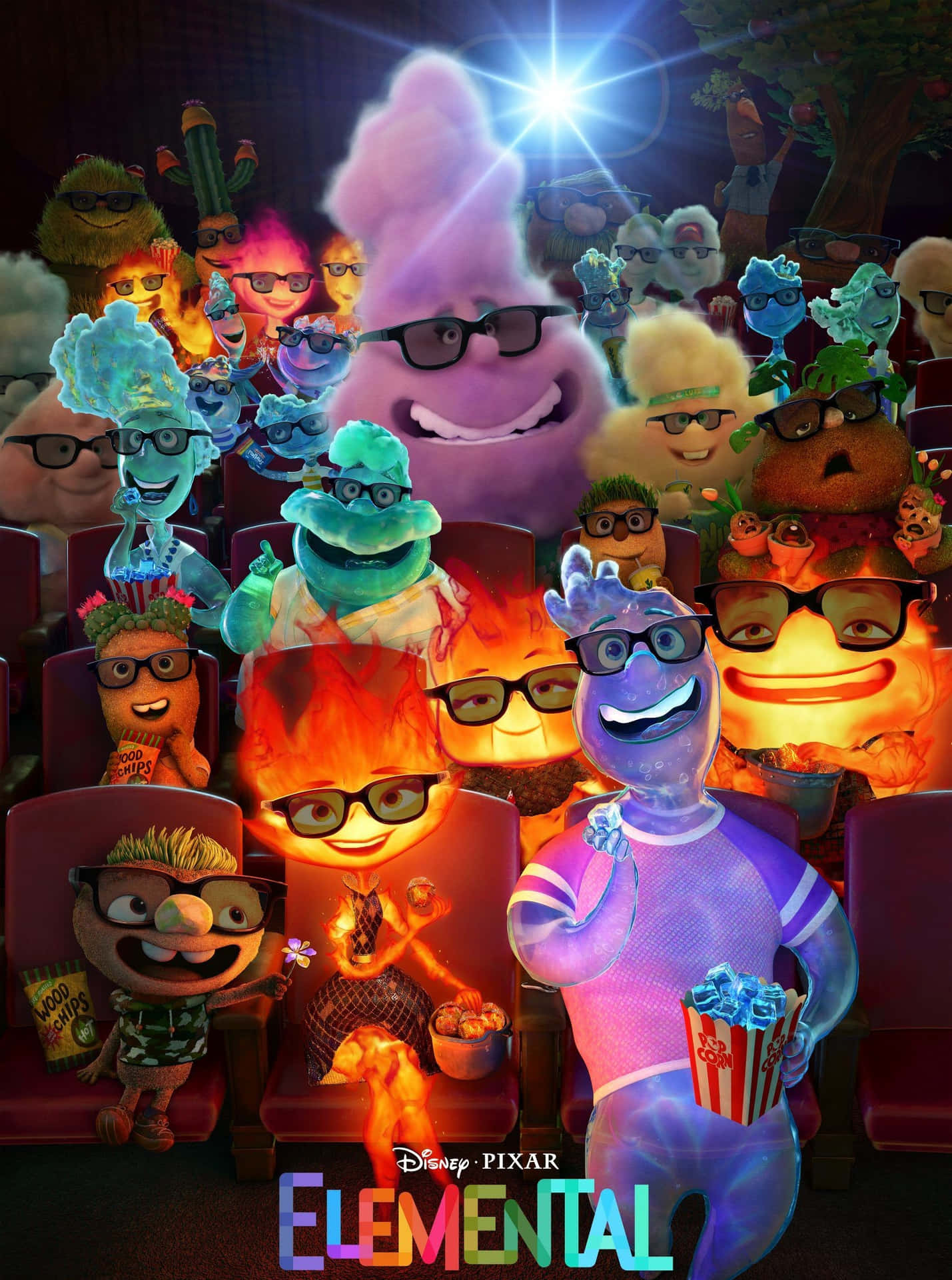 Download Elemental Pixar Movie Characters Cinema Wallpaper