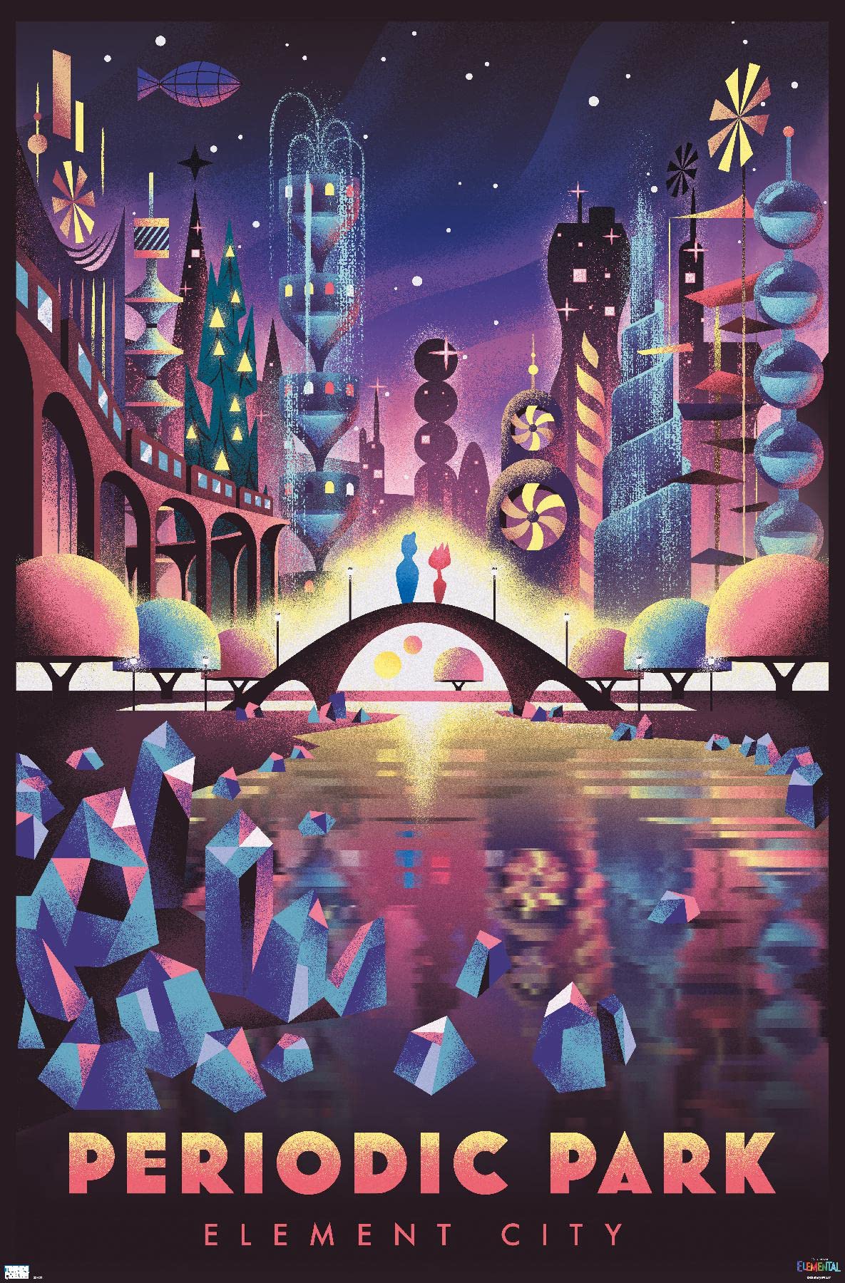 Trends International Disney Pixar Elemental Park Wall Poster, 34L x 22.4W, Premium Unframed Version: Posters & Prints