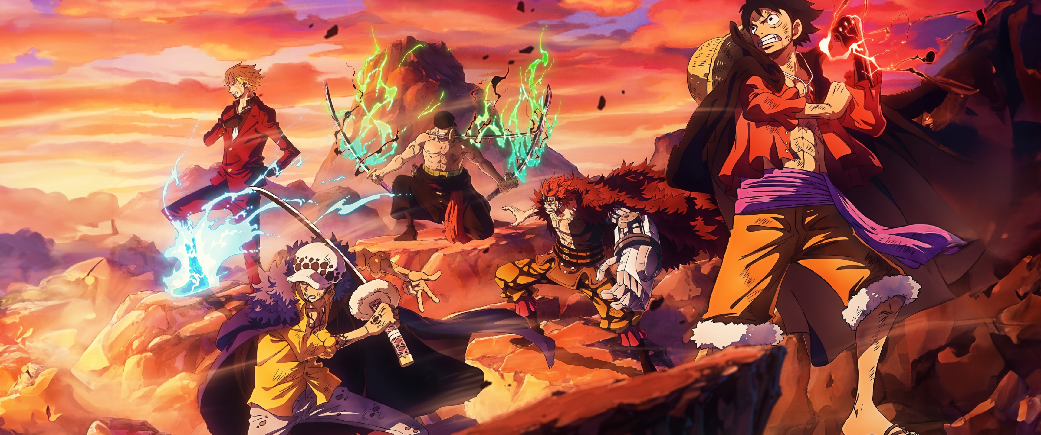 One Piece Wallpaper 4K, Character art, Monkey D. Luffy