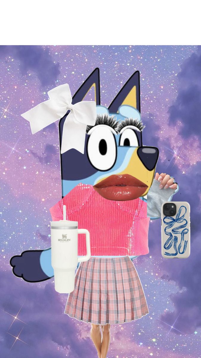 Baddie Bluey. Character dress up, Baddies, Dress up