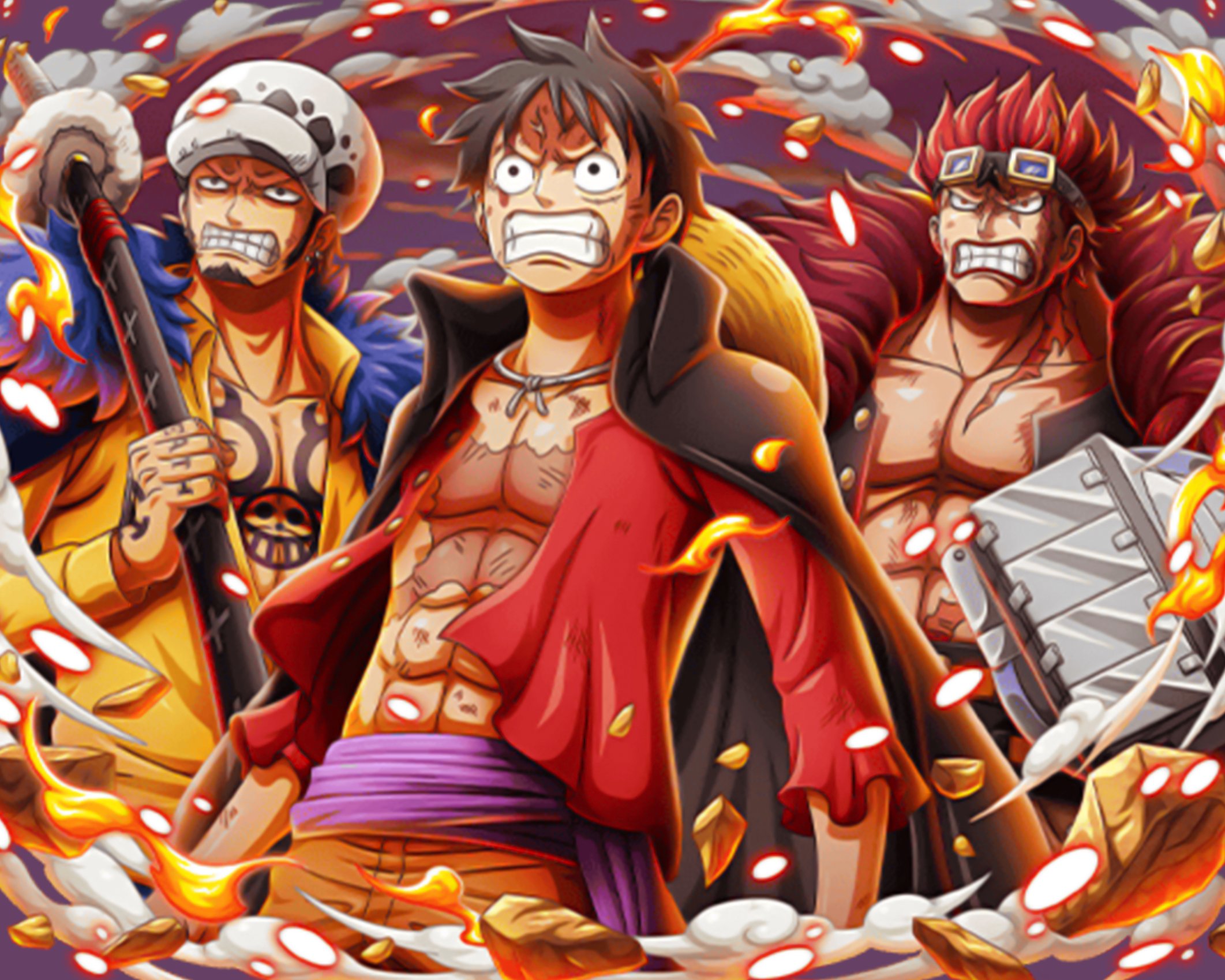 one piece boys law, luffy & kid card!