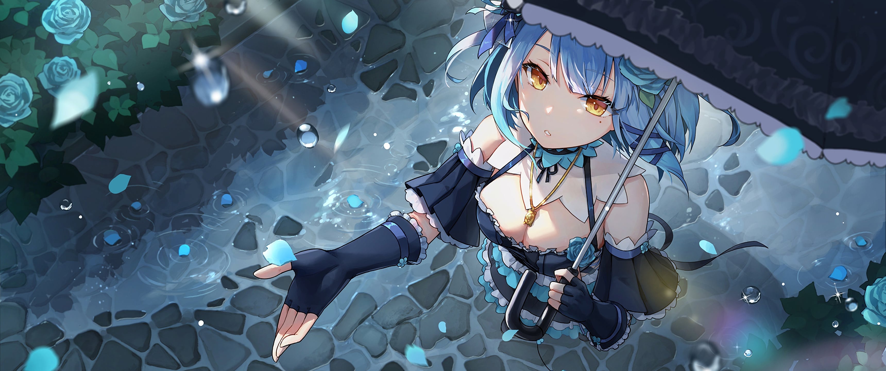 Girl after Rain [3440x1440]