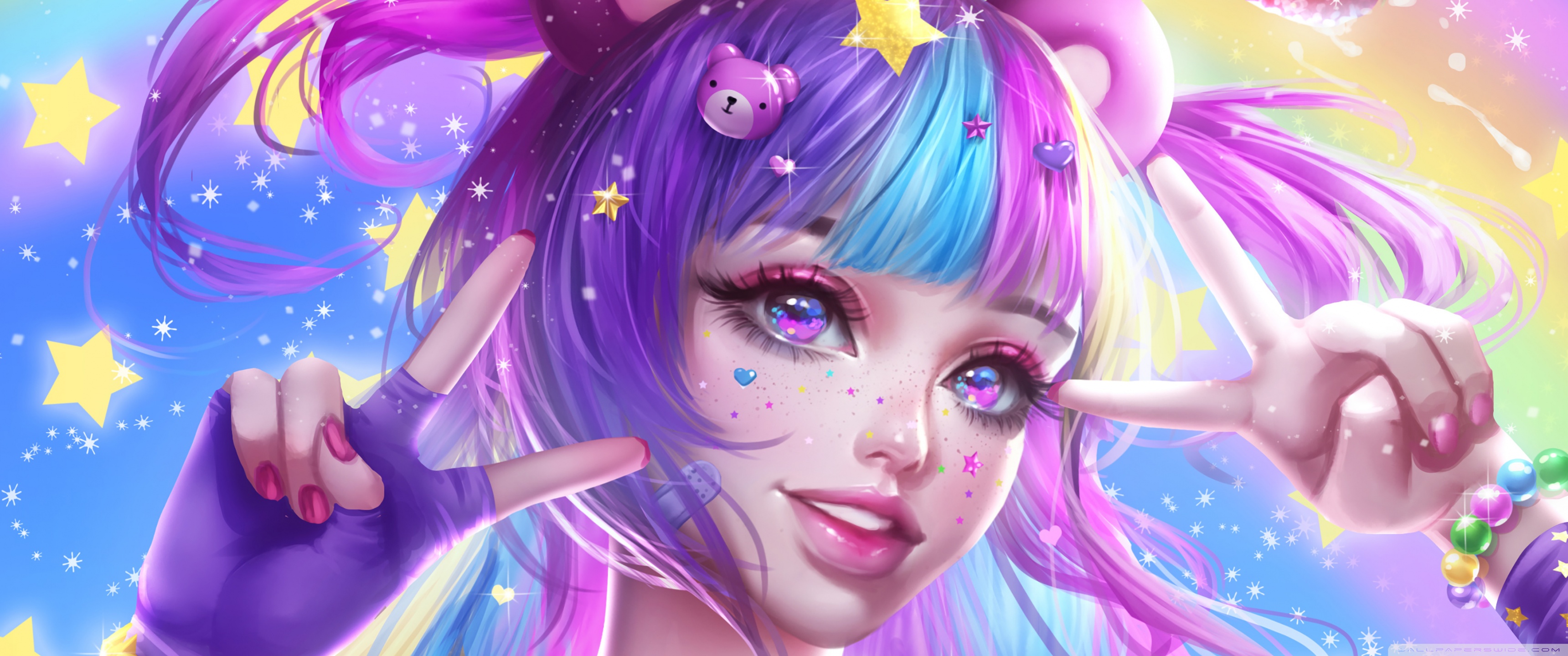 Cute Girl Anime 4K UHD Wallpaper for UltraHD Desktop and TV, Widescreen and UltraWide Display, Dual and Triple Monitor, Smartphone and Tablet Devices