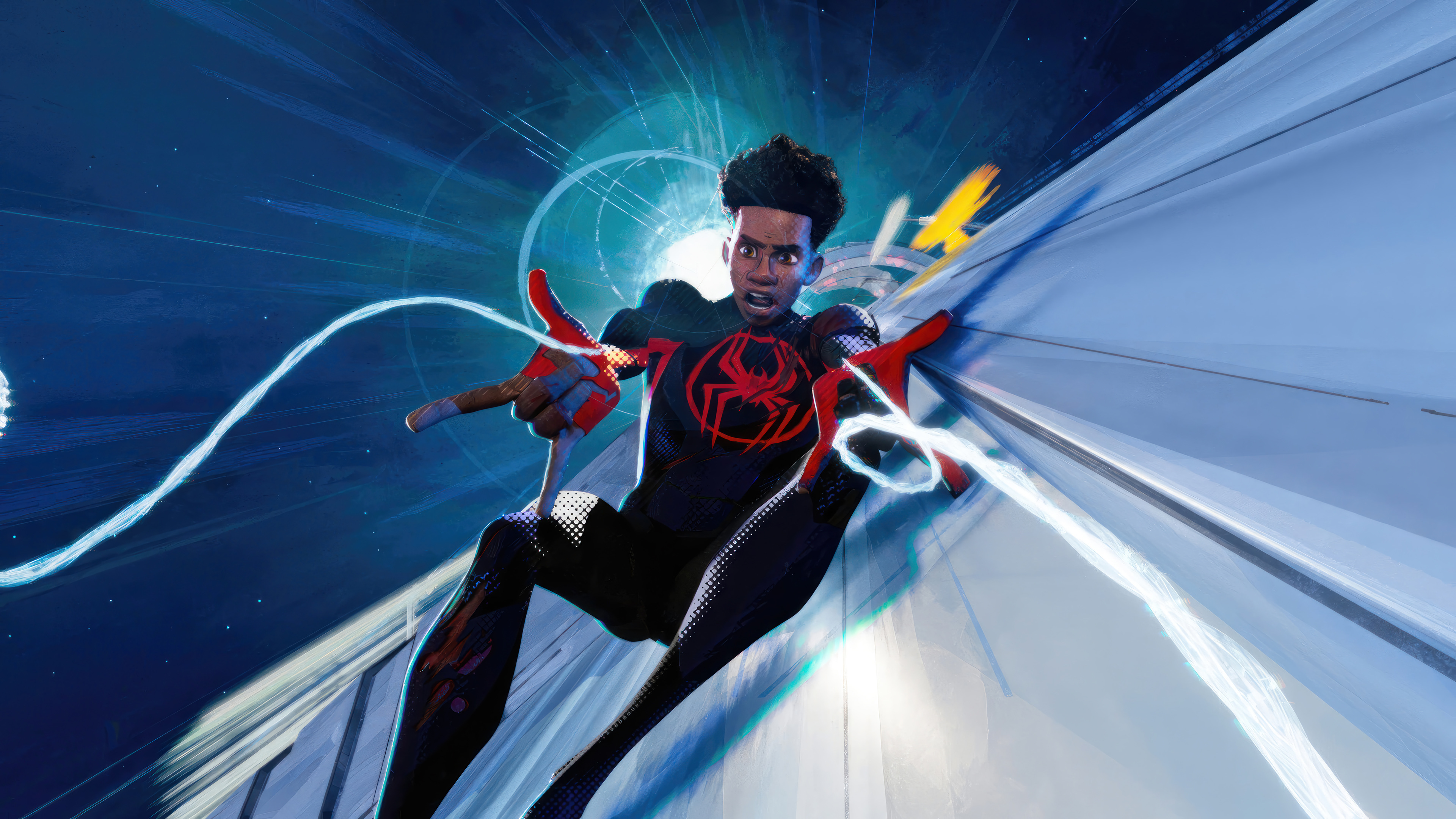 Miles Morales Web Shoot Spider Man: Across The Spider Verse Wallpaper 4K HD PC K