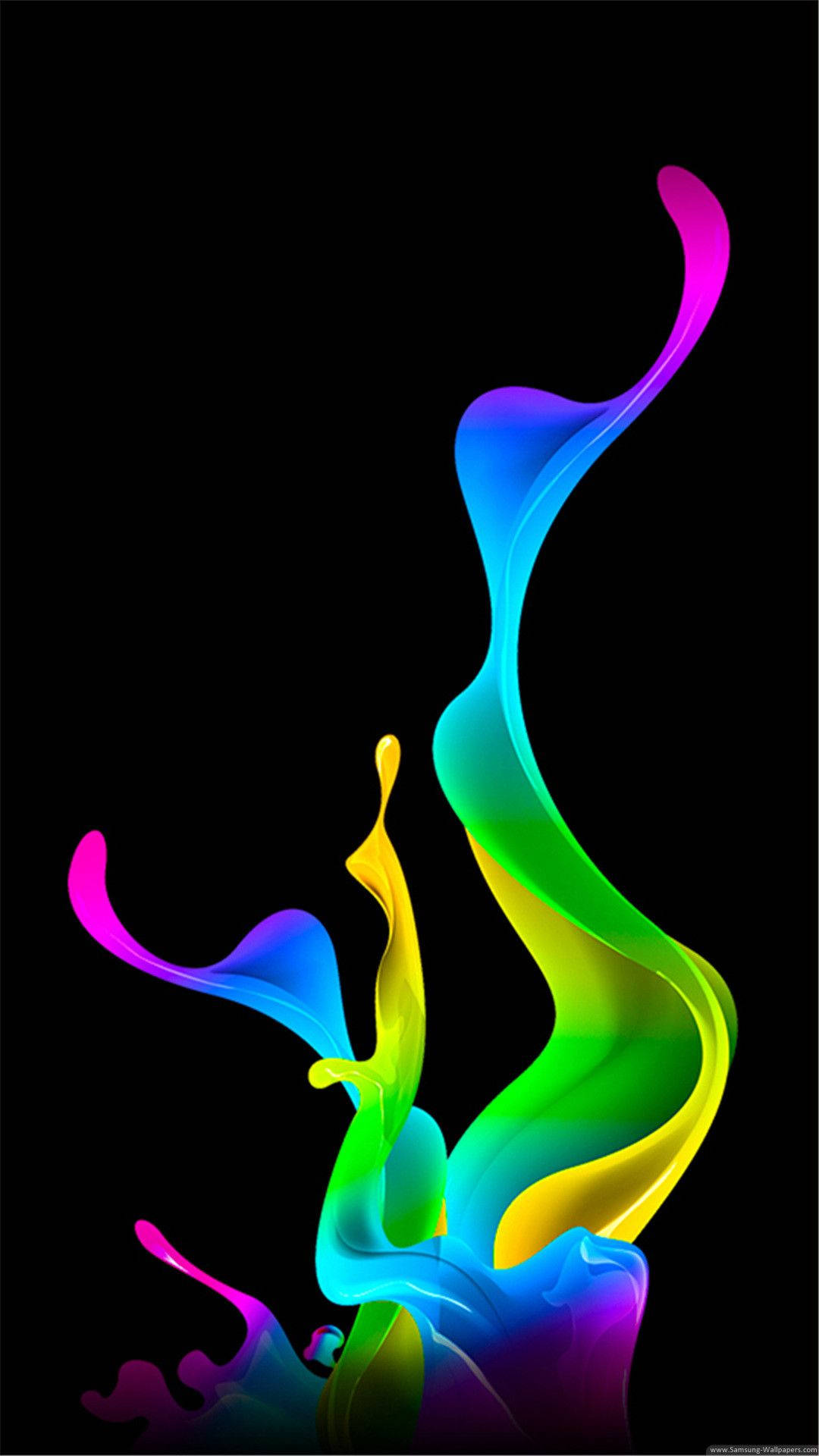 Download Colorful Amoled Paint Art Splash Wallpaper