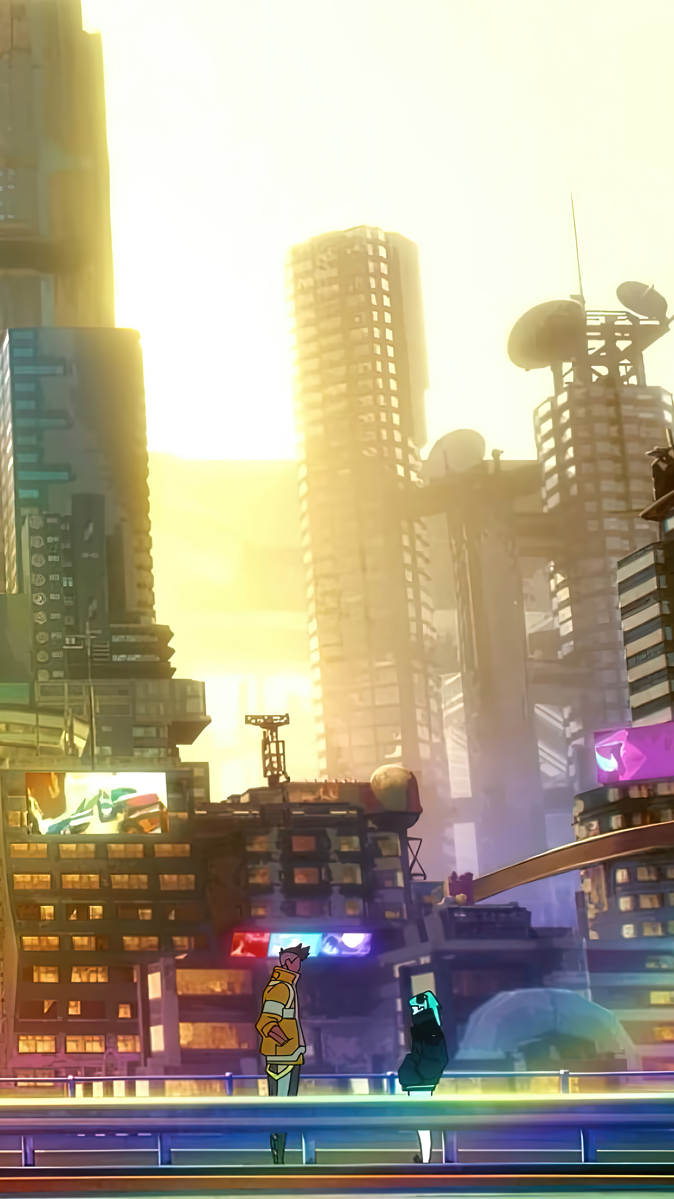 Cyberpunk: Edgerunners Night City 4K Wallpaper iPhone HD Phone i