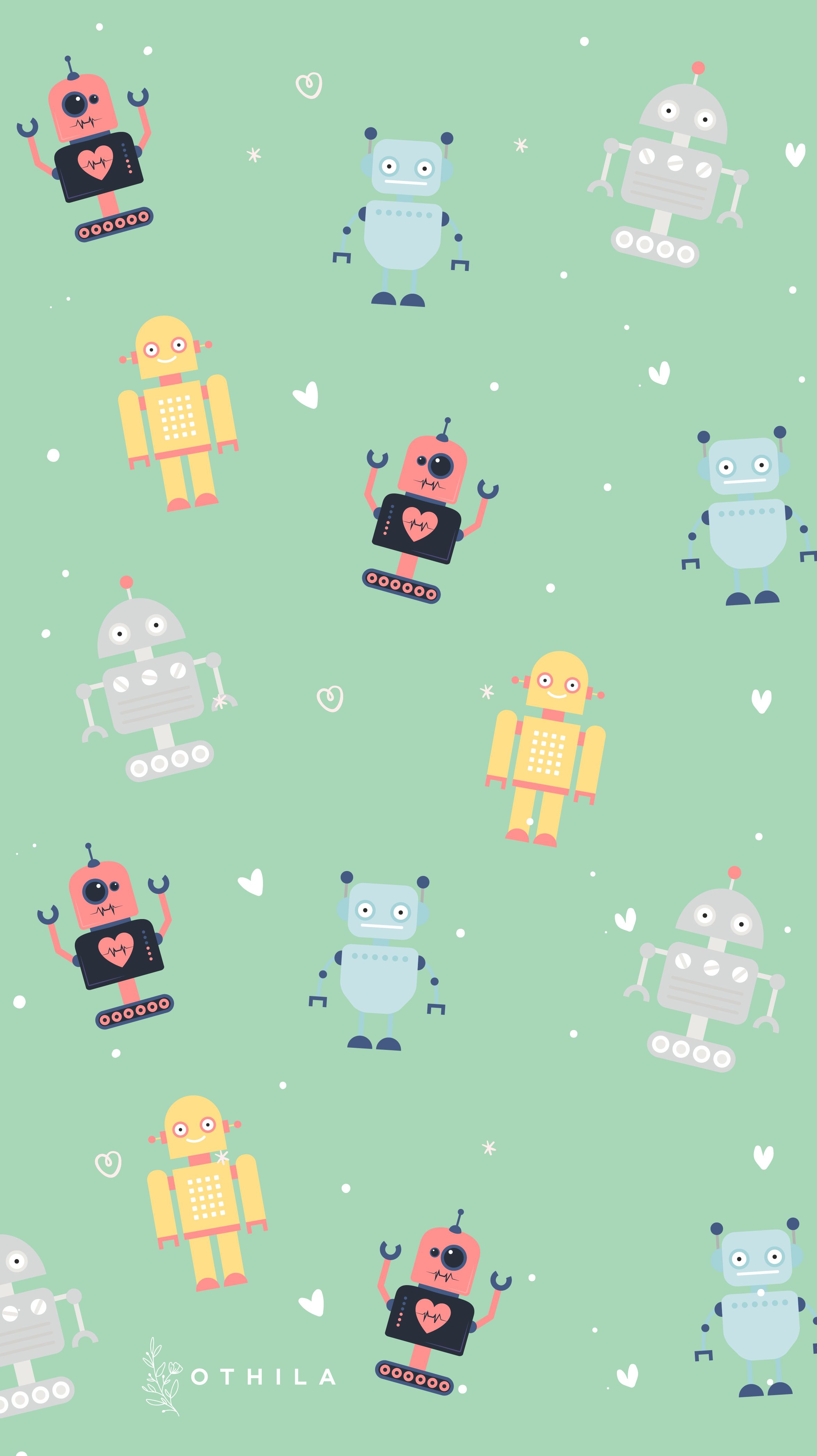 Cute Robot Wallpaper, HD Cute Robot Background on WallpaperBat