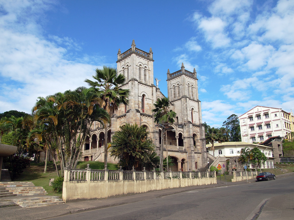 Suva capital of Fiji. A street view of Suva, capital of Fij