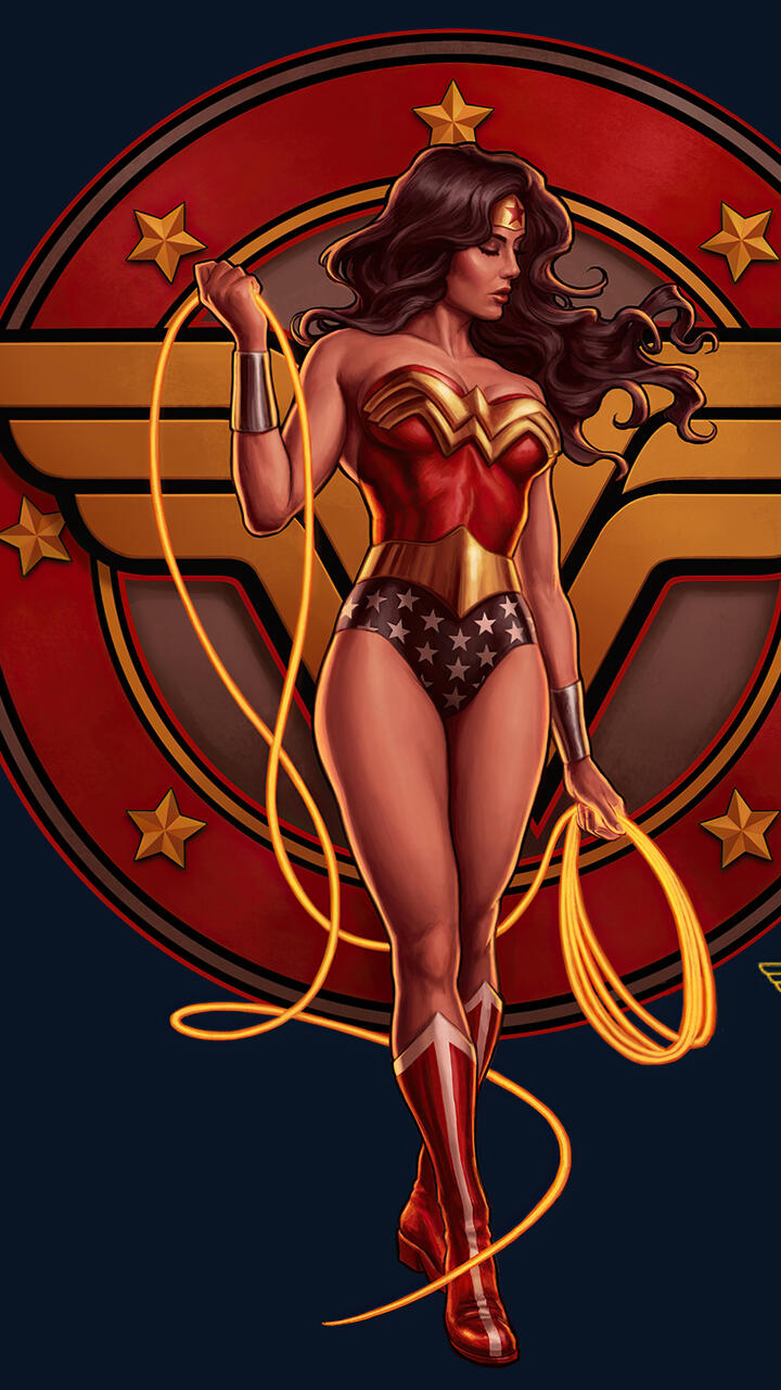 Wallpaper artist Wonder woman minimalism 720x1280 HD from vozuru image and screensavers
