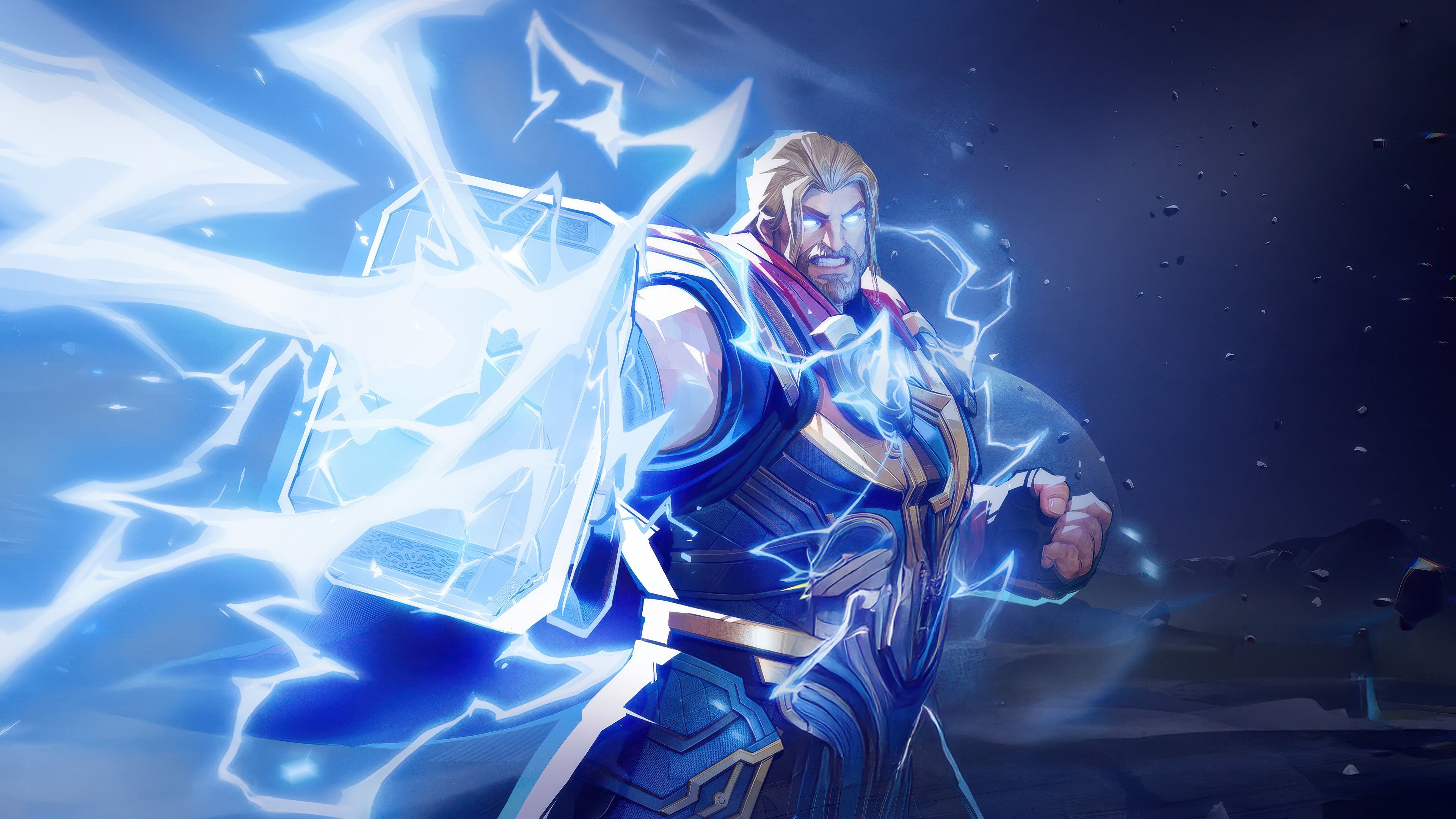 Thor in Marvel Rivals Wallpaper 4k for Desktop