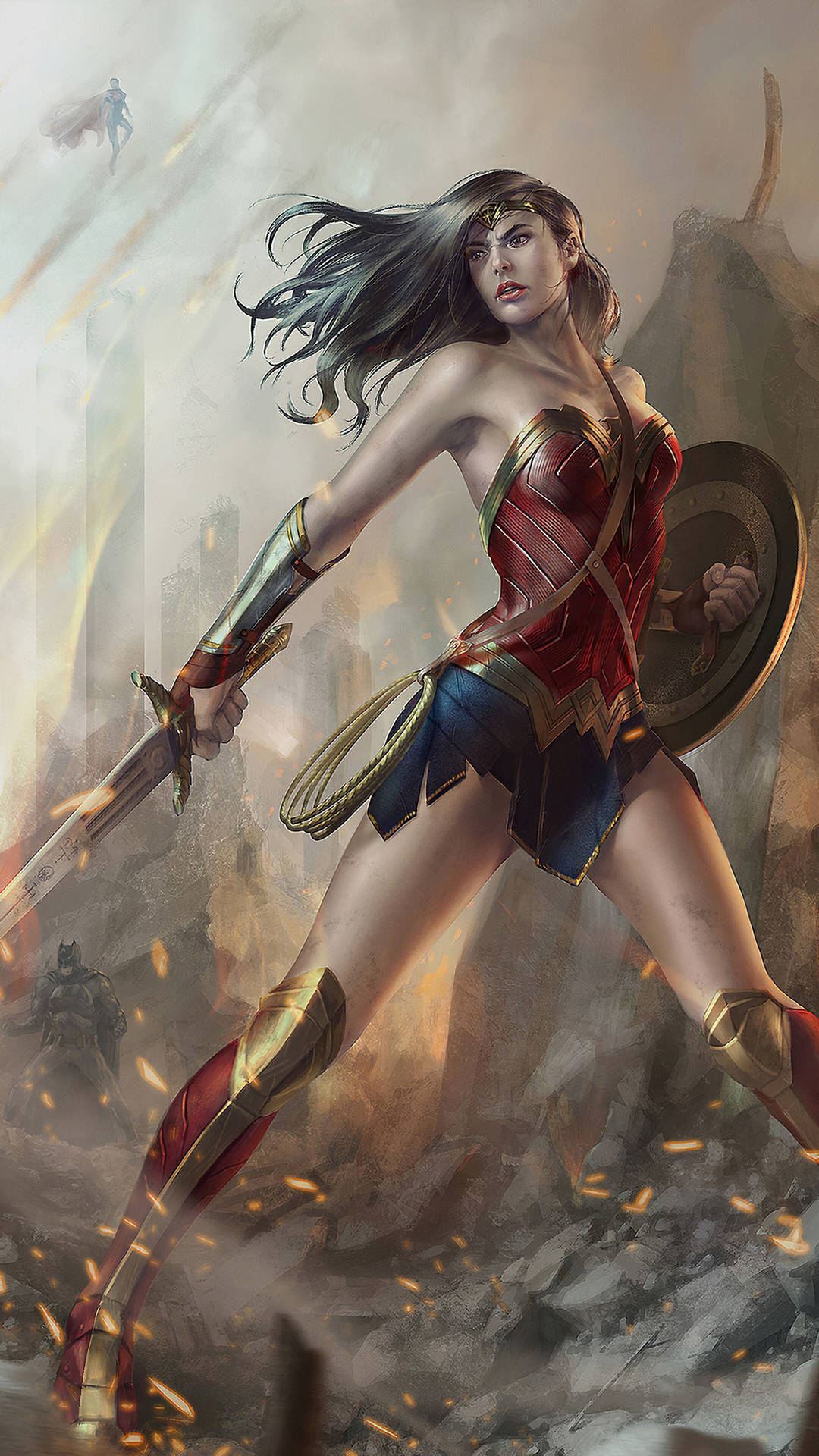 Download Wonder Woman Superhero Dc Comics Wallpaper