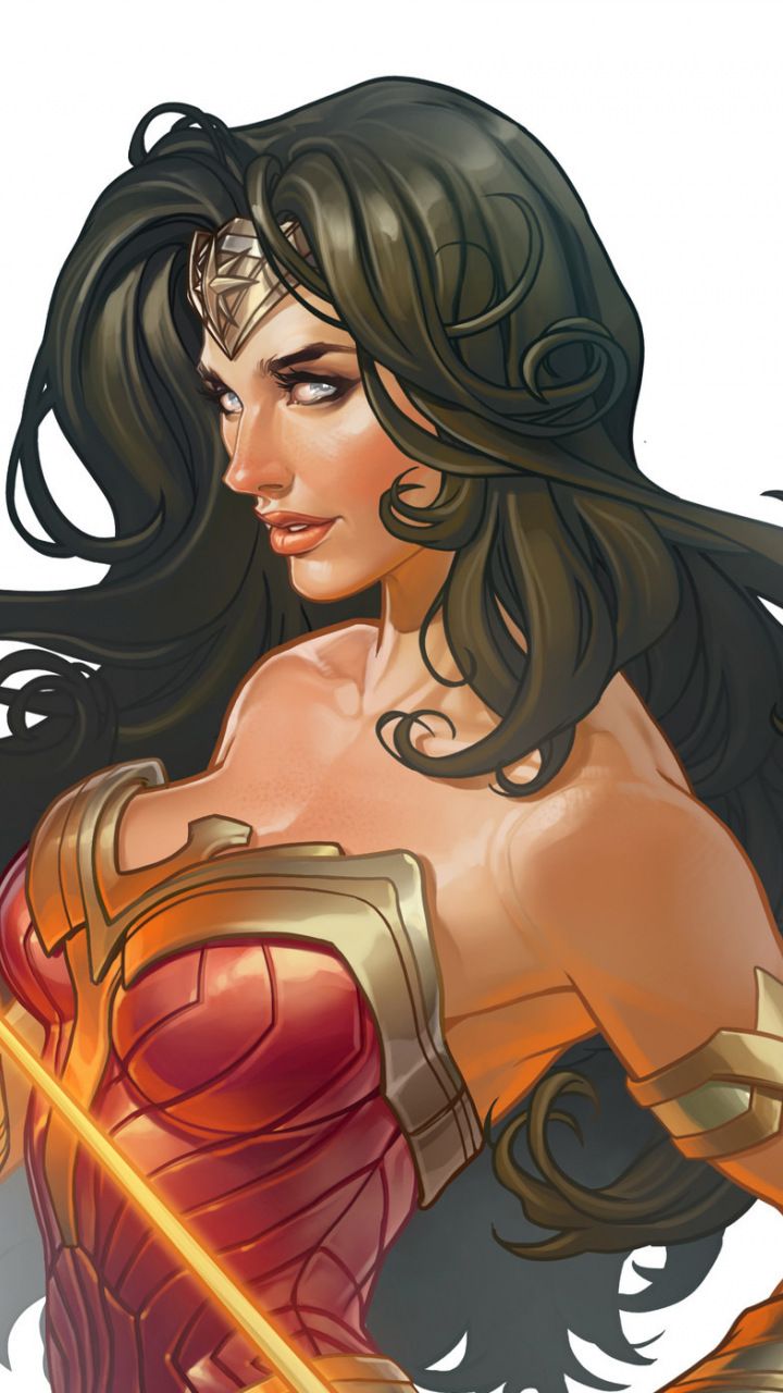 Wonder woman, fan art, beautiful, 720x1280 wallpaper