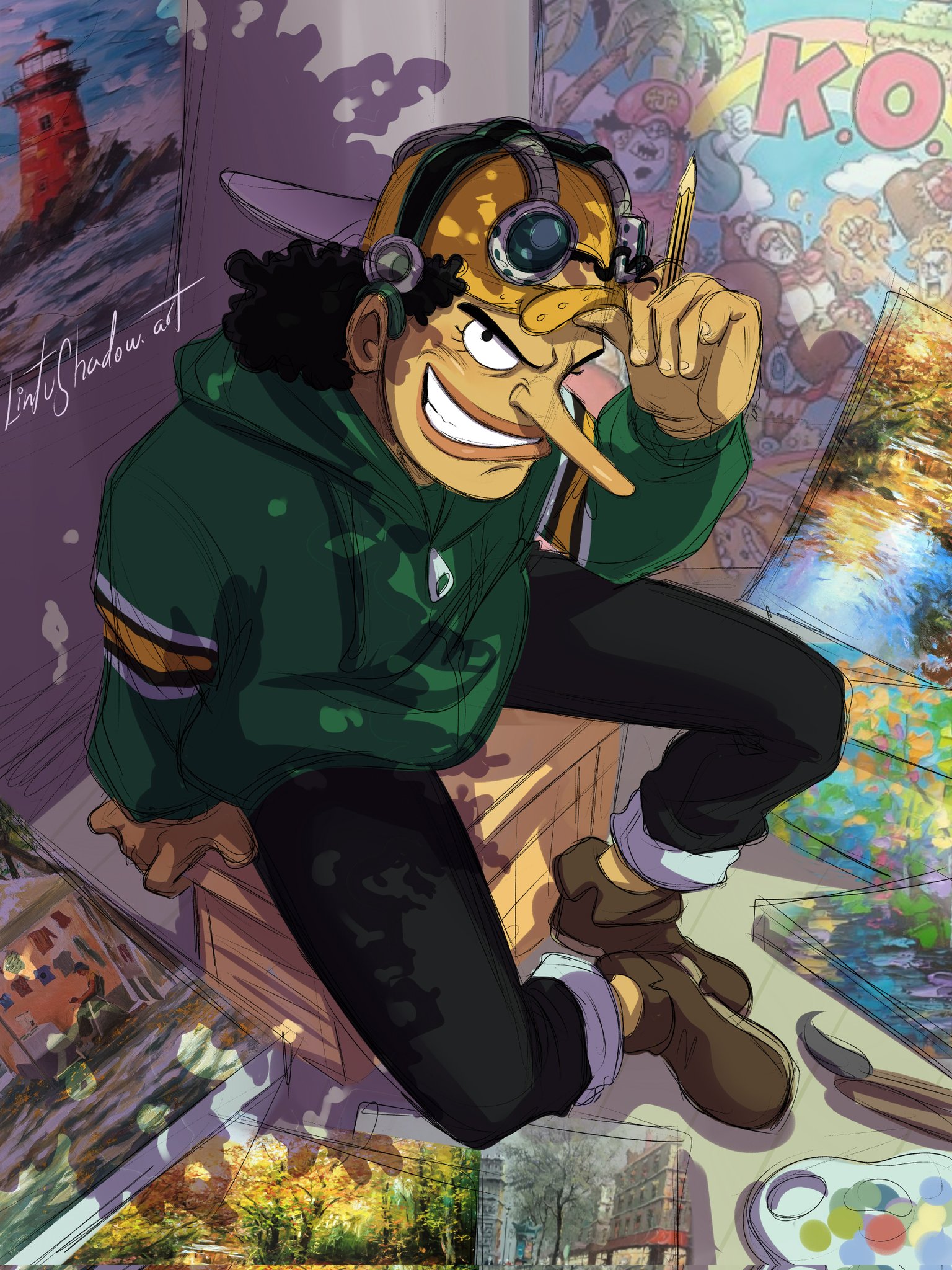 Lintu is an artist ✨✏️ #onepiece #usopp #onepiecefanart #usoppfanart