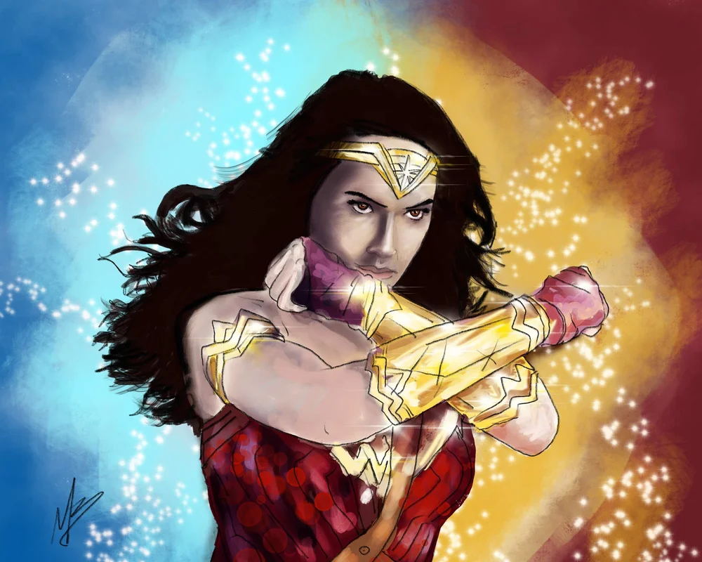 Wonder Woman Gal Gadot Art Print