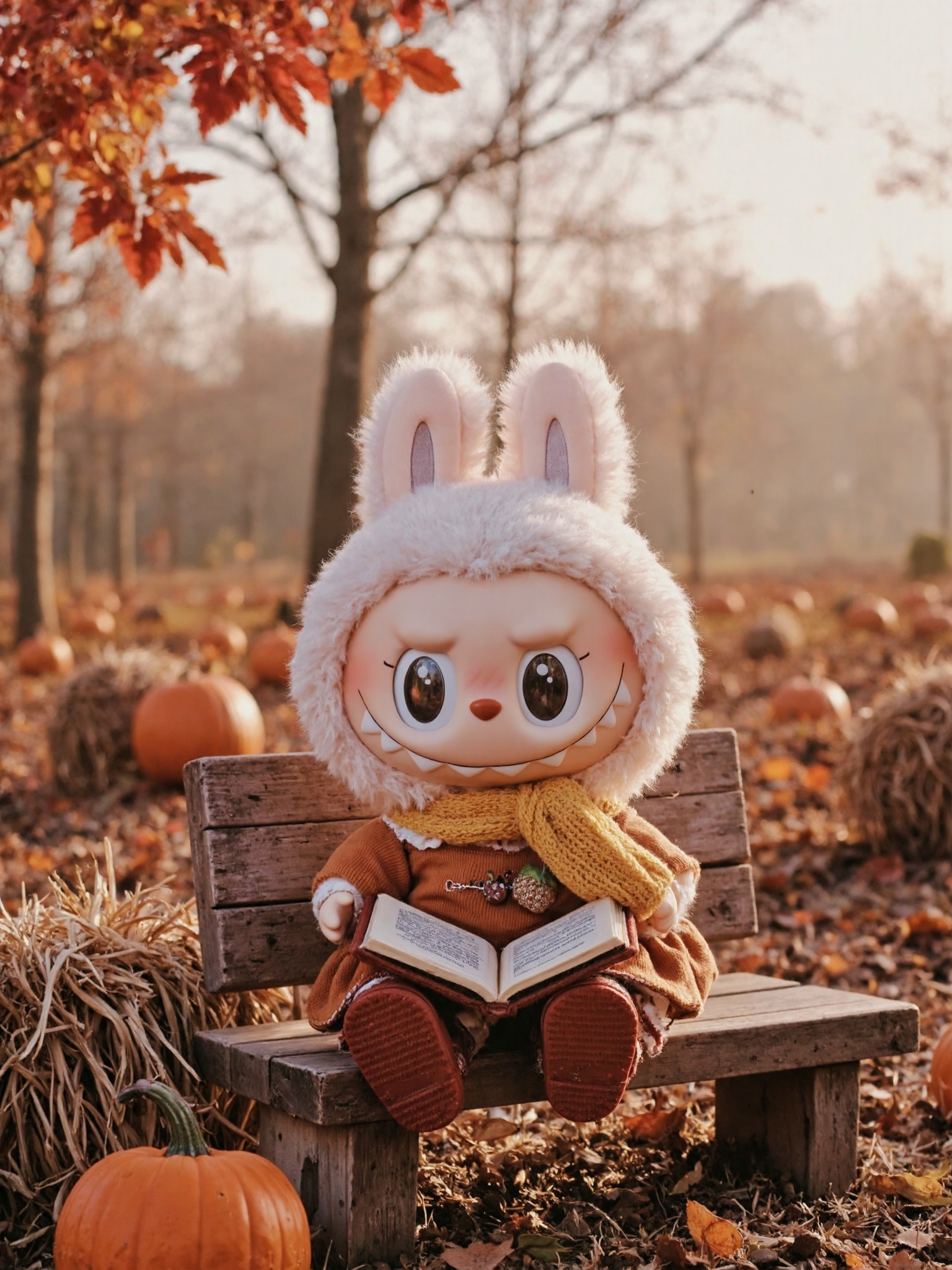 Labubu Sunrise Hike Wallpaper 4K Wallpaper