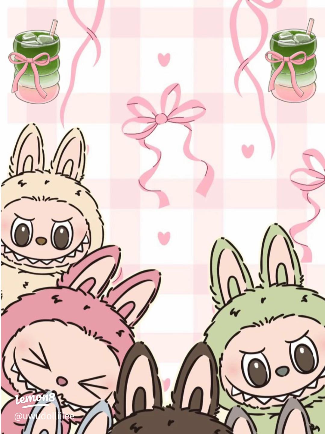 Trendy Labubu Wallpaper for iPhone 13