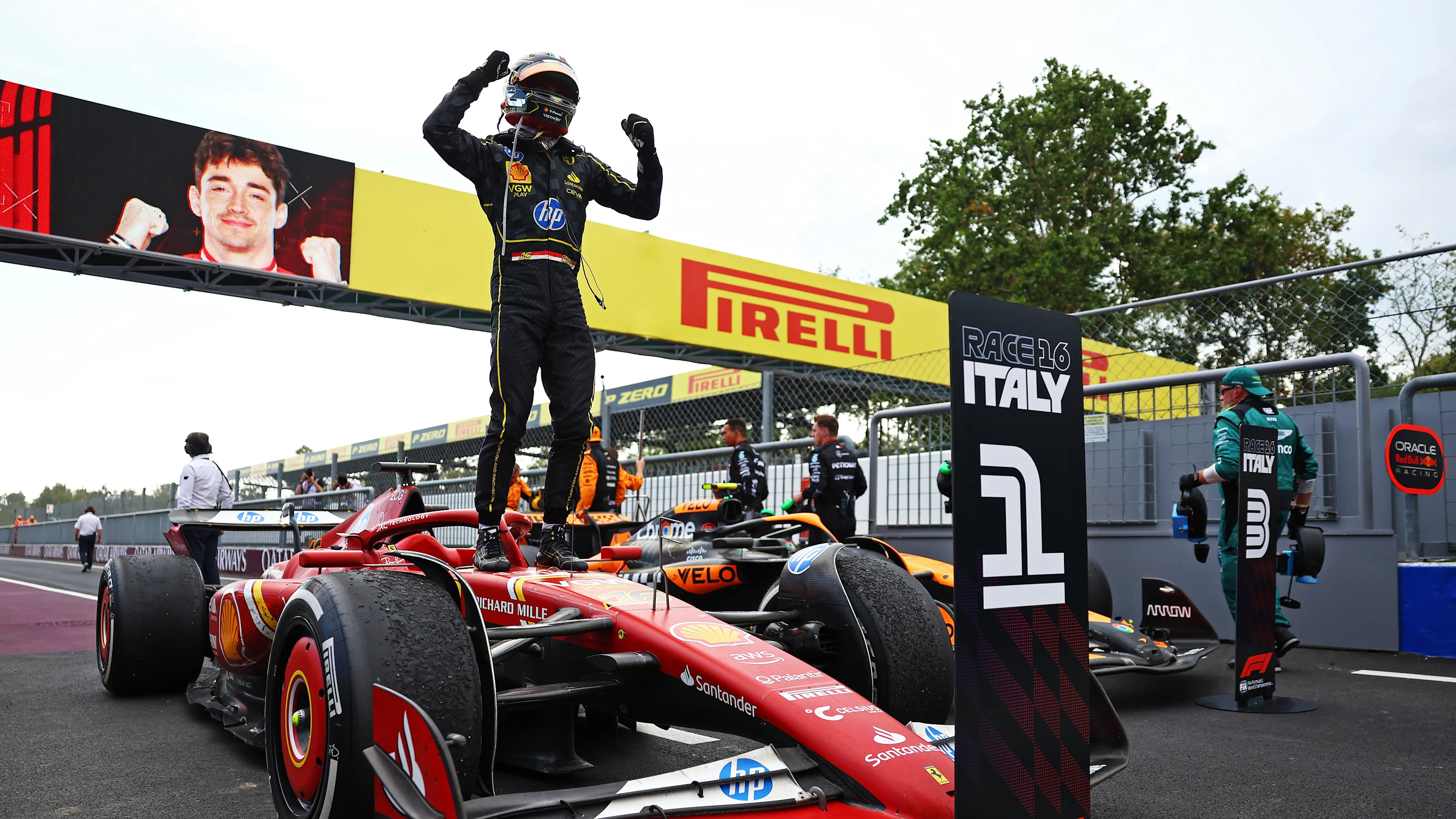 2024 Italian Grand Prix race report and highlights: Charles Leclerc thrills the Tifosi as he triumphs at Monza ahead of Oscar Piastri and Lando Norris with bold Ferrari strategy paying off. Formula 1®