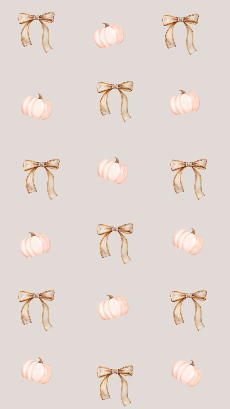 bows and pumpkins