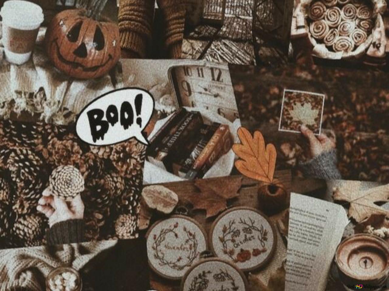 halloween mixed collage HD wallpaper download