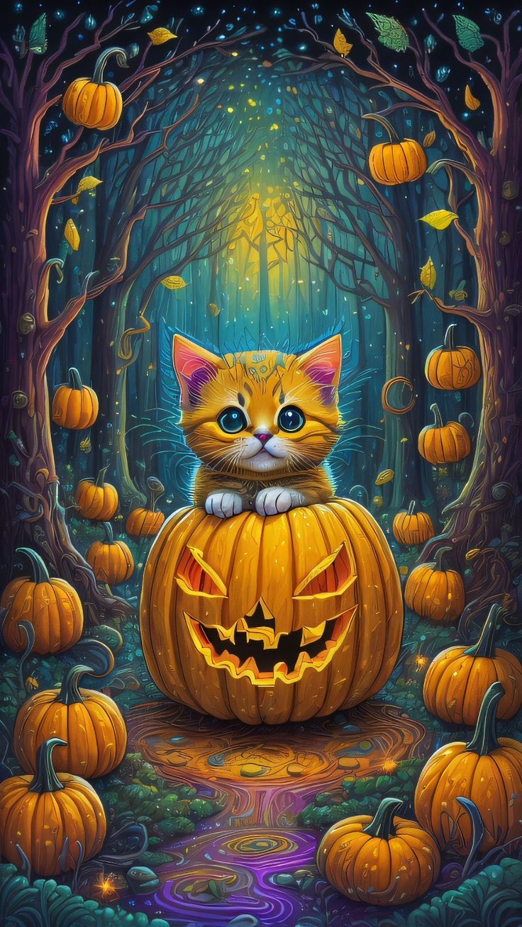 Halloween Cat Wallpaper