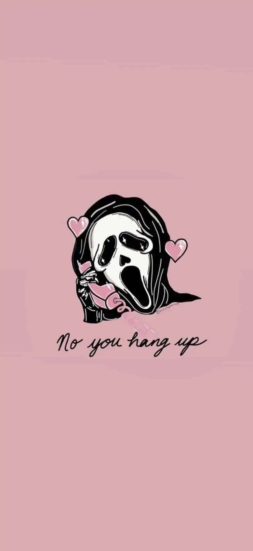 Download Eye Catching Pink Halloween Background With Flying Bats, Candles And Creepy Skulls