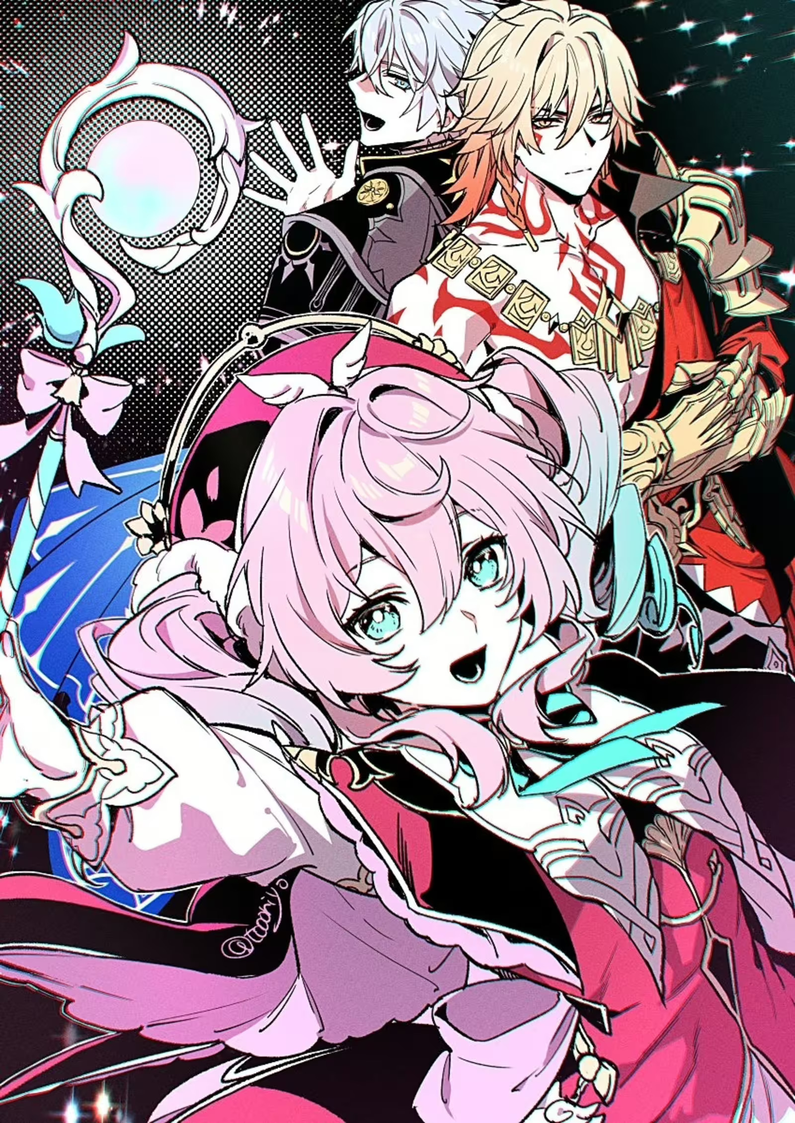 Honkai Star Rail Wallpaper: Phainon, Hyacine, Mydei