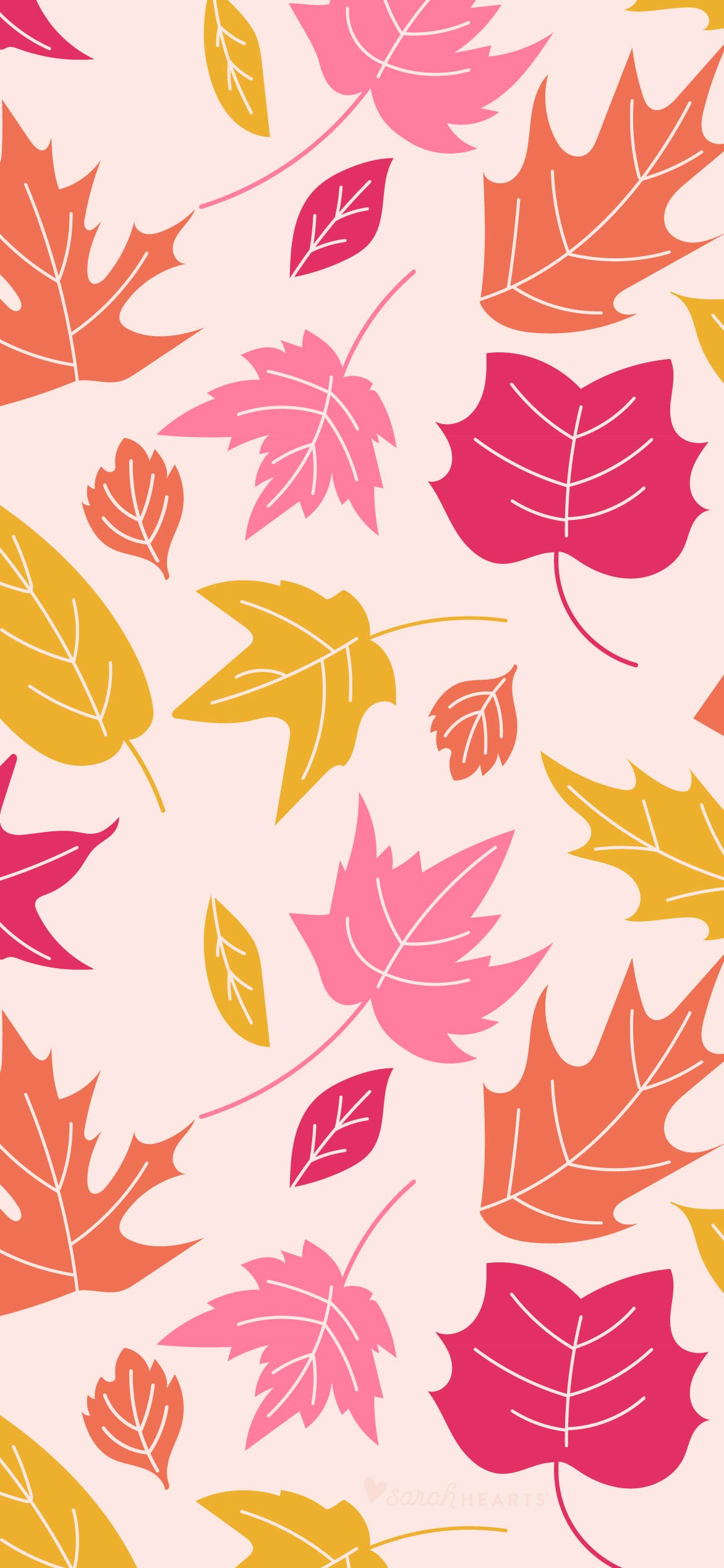 November 2022 Fall Leaves Calendar Wallpaper